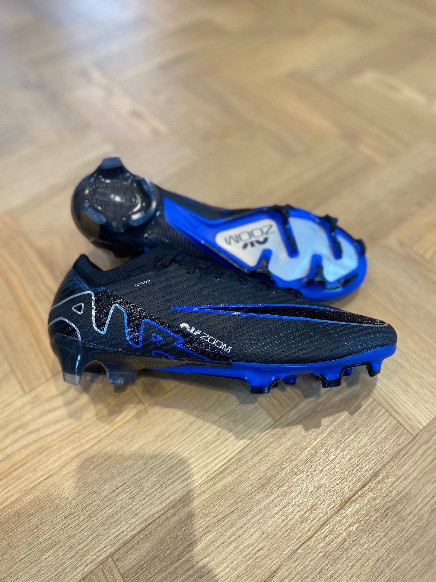 Nike Zoom Mercurial Vapor 15 Elite FG - Black / Blue