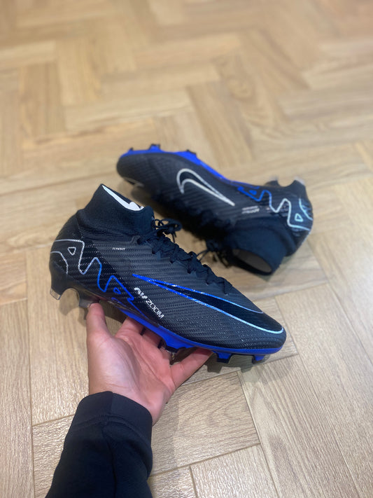 Nike Zoom Mercurial Superfly 9 Elite FG - Black / Blue