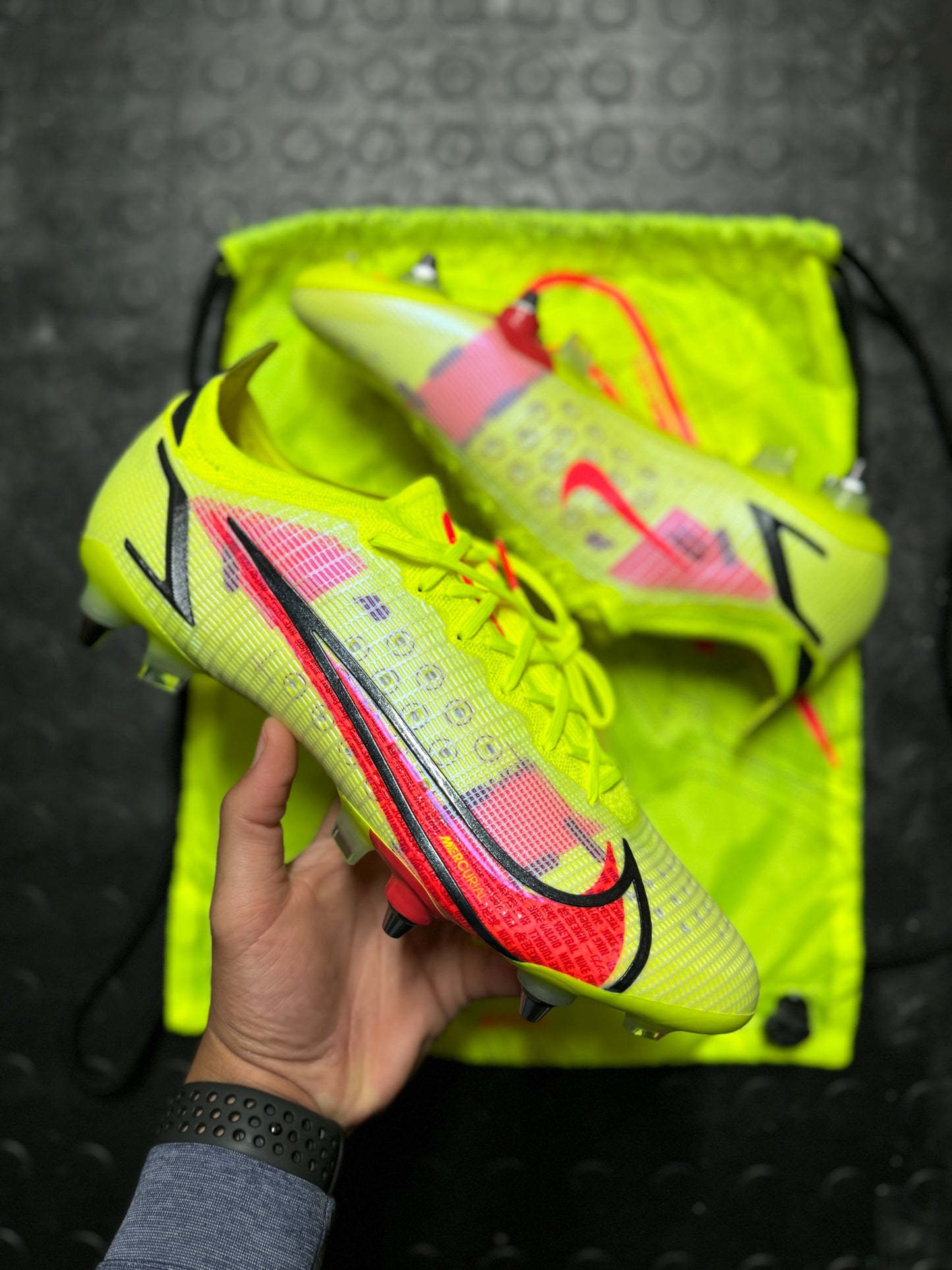 Nike Mercurial Vapor 14 Elite SG-Pro - Volt / Red