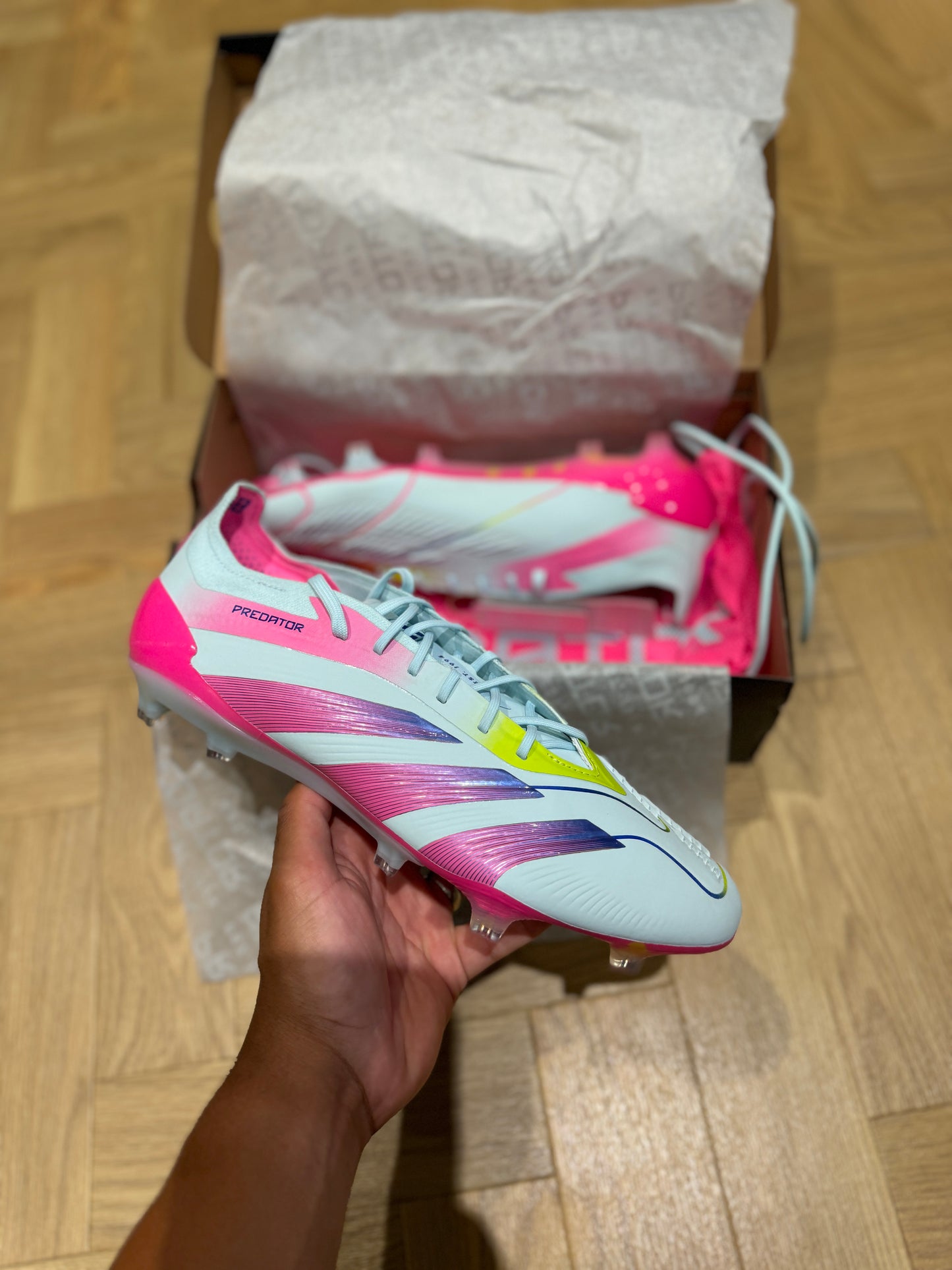 Adidas Predator Elite FG ‘99 Capsule’ - Almost Blue / Lucid Pink