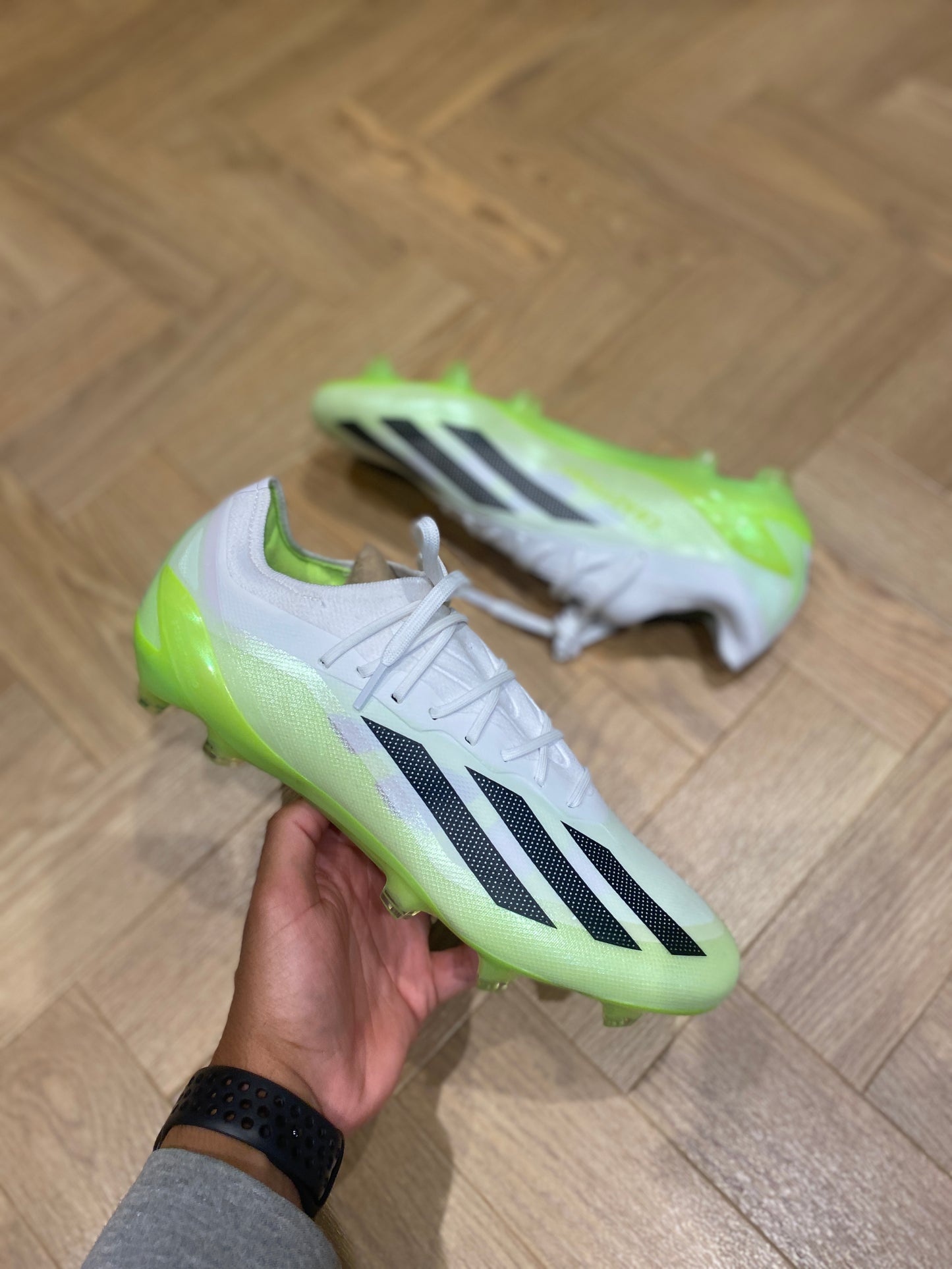 Adidas X Crazyfast.1 FG - White / Green