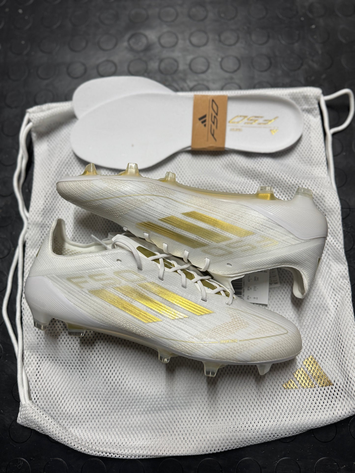 Adidas F50 Elite FG - White / Gold