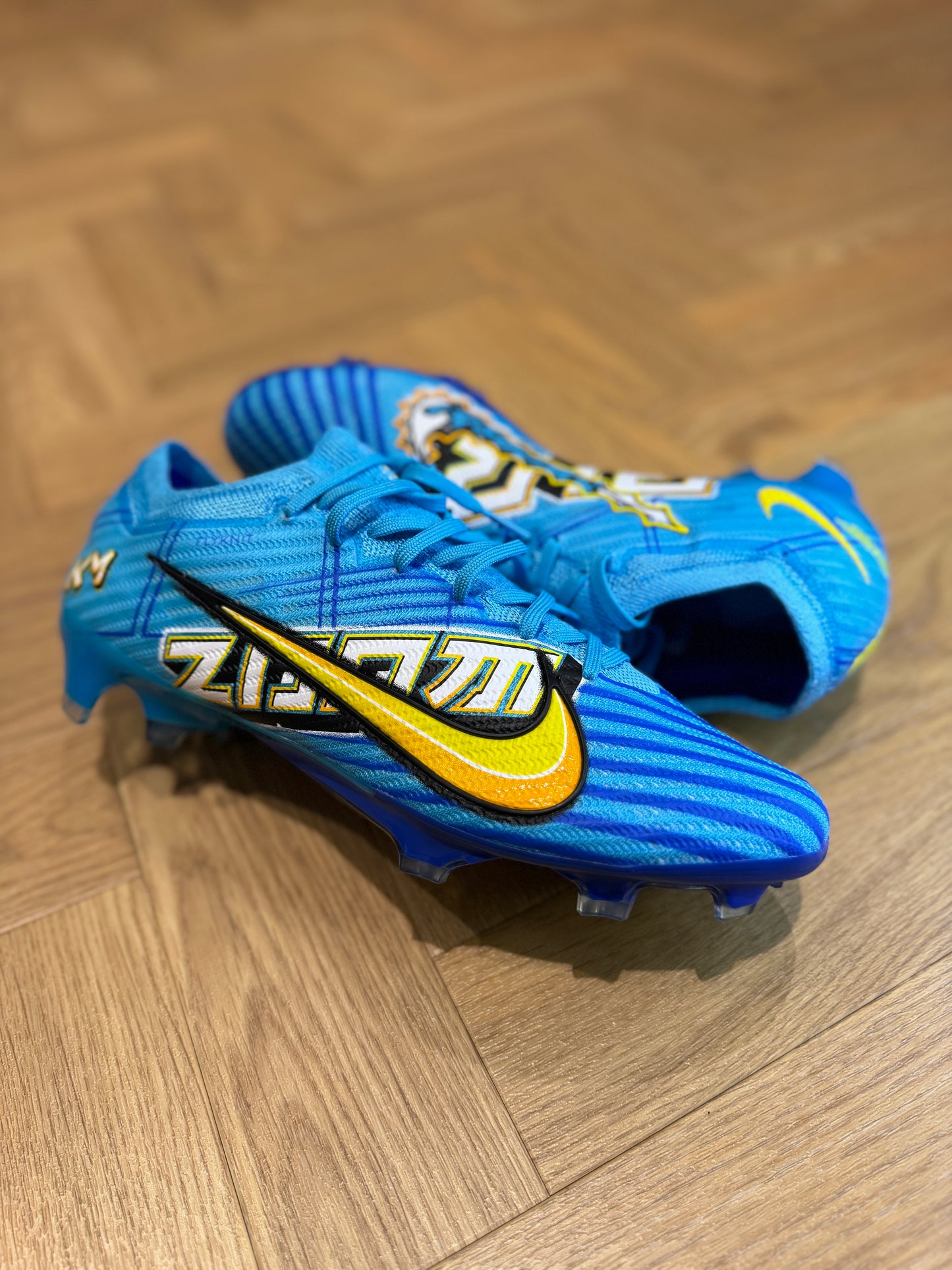 Nike Zoom Mercurial Vapor 15 ‘KM’ Elite FG - Blue / Yellow