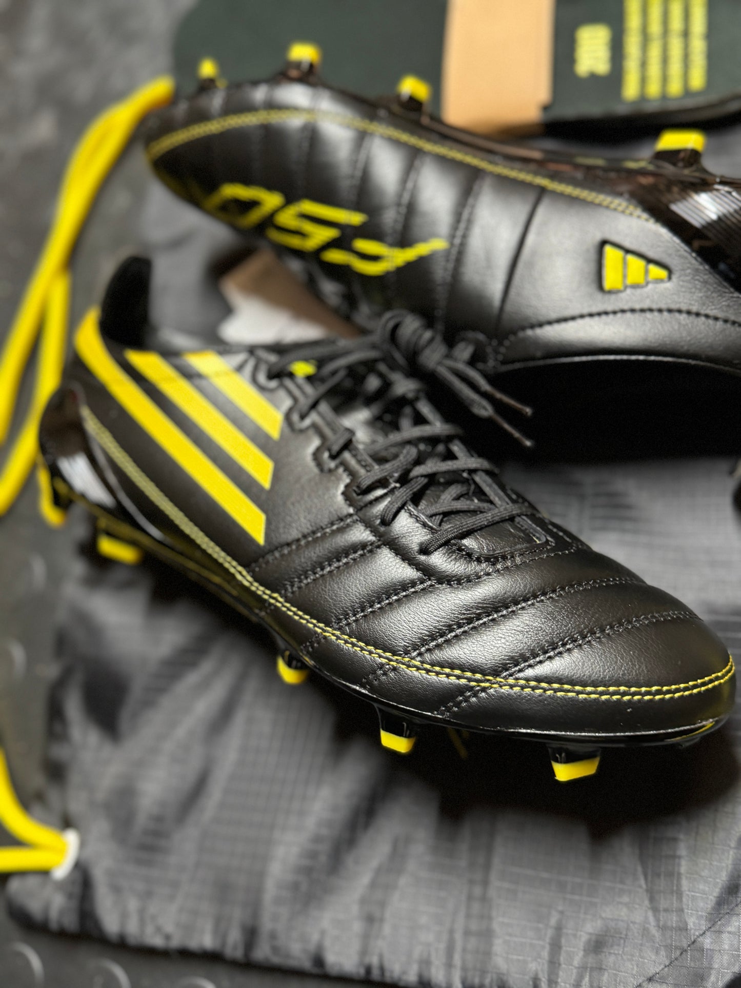 Adidas F50 Elite ‘2010’ Leather FG - Black / Yellow