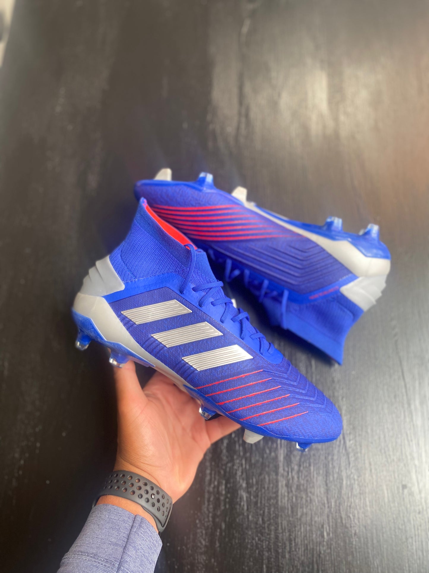 Adidas Predator 19.1 FG - Blue / Silver