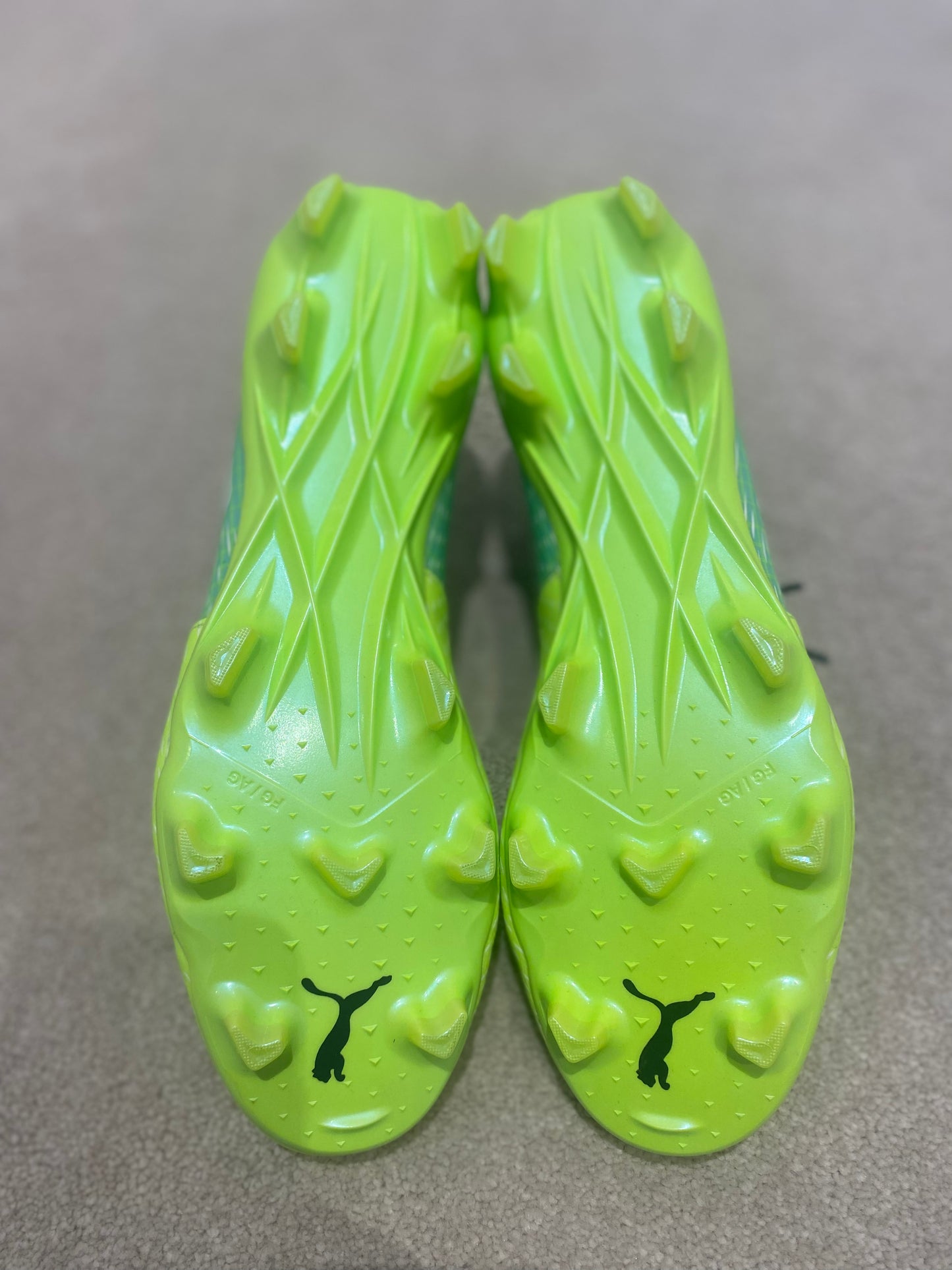 Puma Ultra 1.3 FG 'Fernandinho' Custom Match issued boots - Volt / Navy