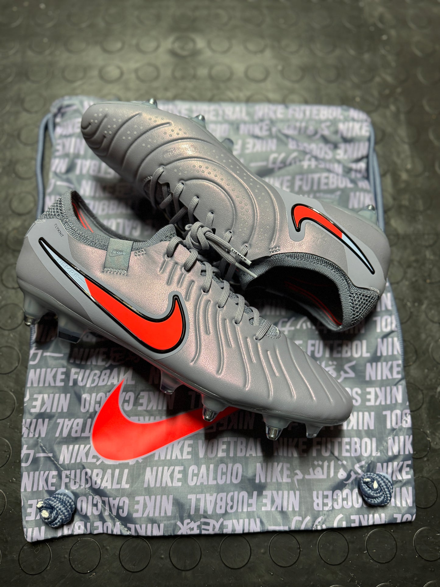 Nike Tiempo Legend 10 Elite SG-AC - Grey / Orange