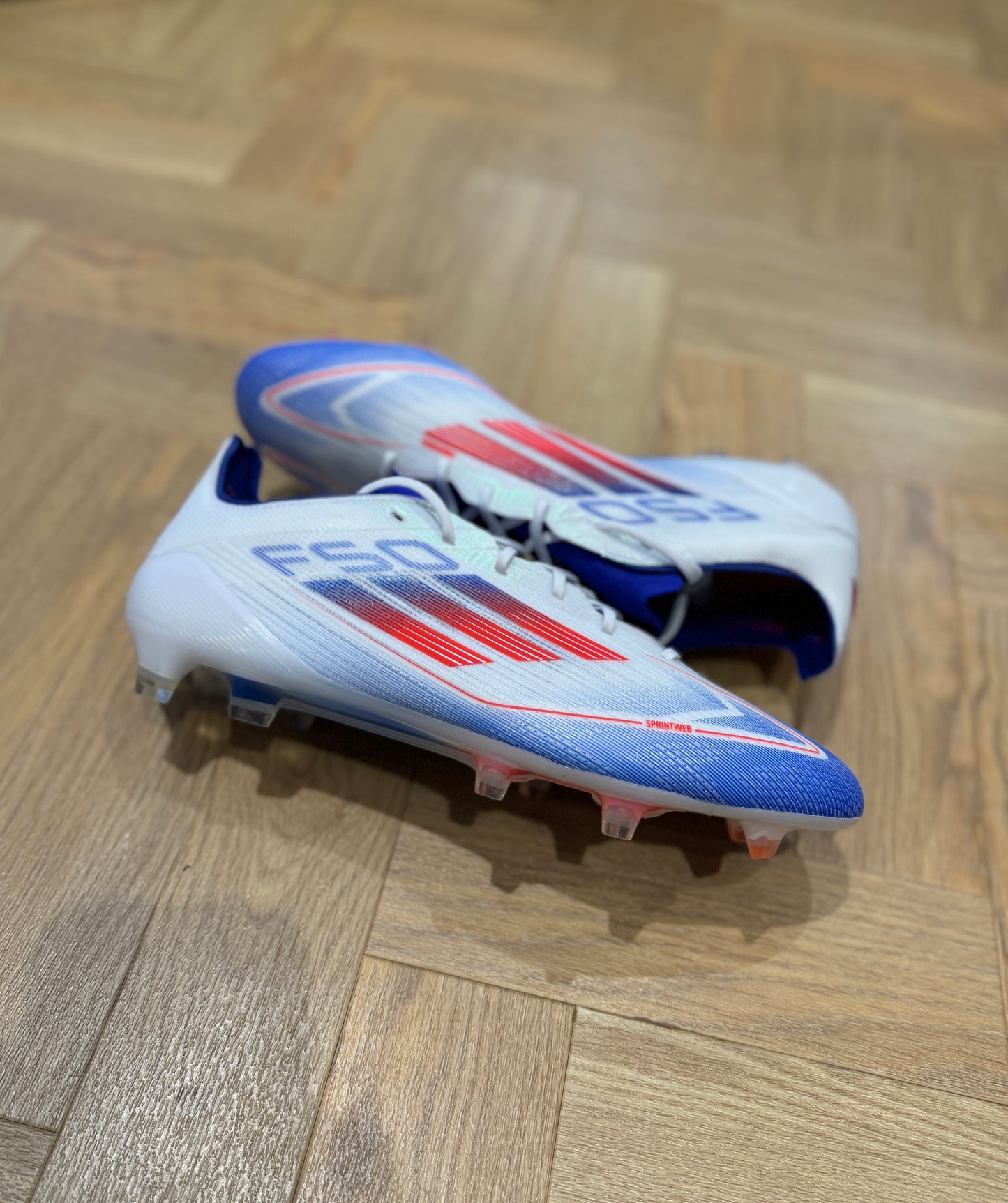 Adidas F50 Elite FG - White / Blue
