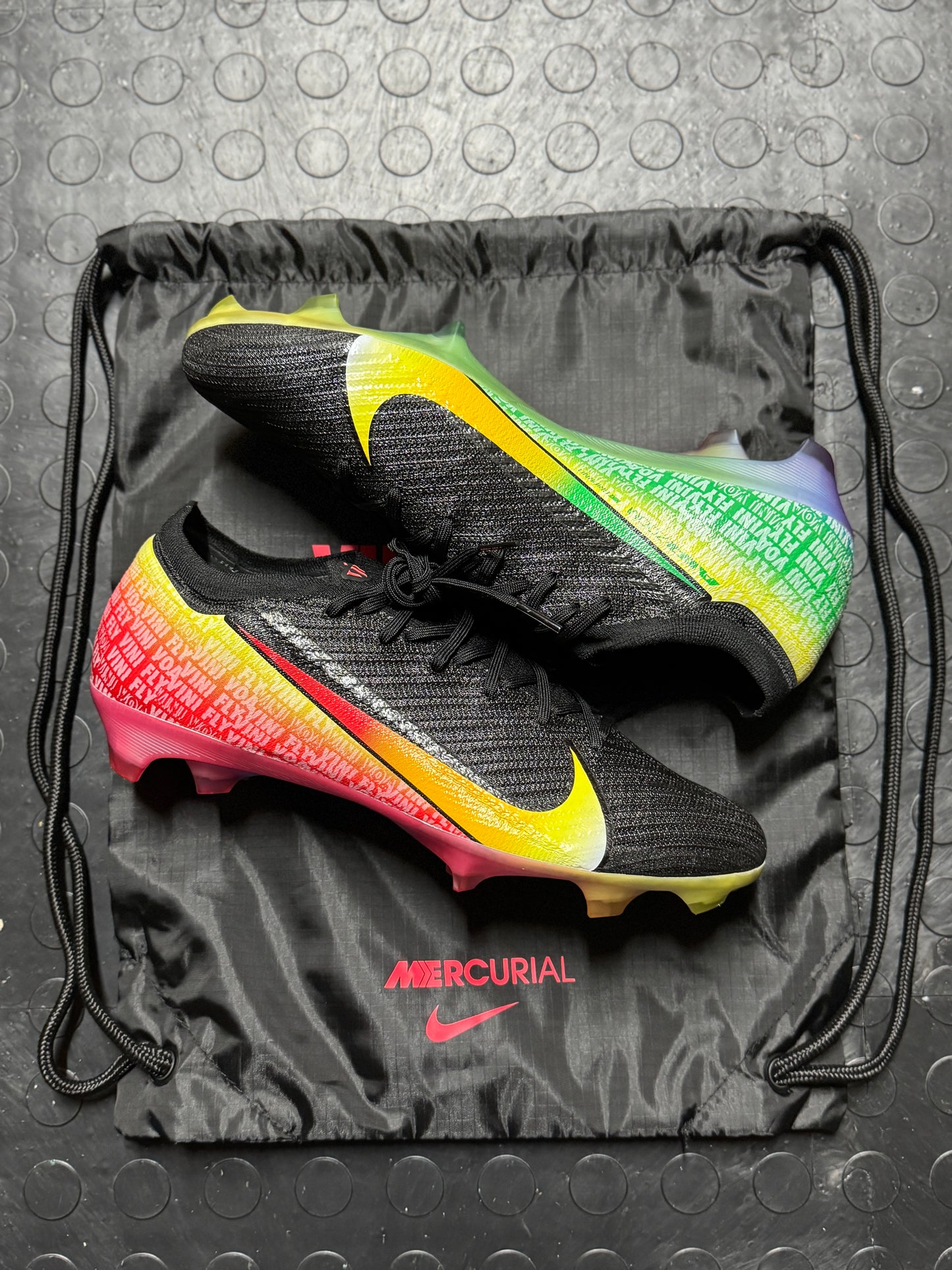 Nike Zoom Mercurial Vapor 16 Elite Vini Jr FG - Black / Red / Green