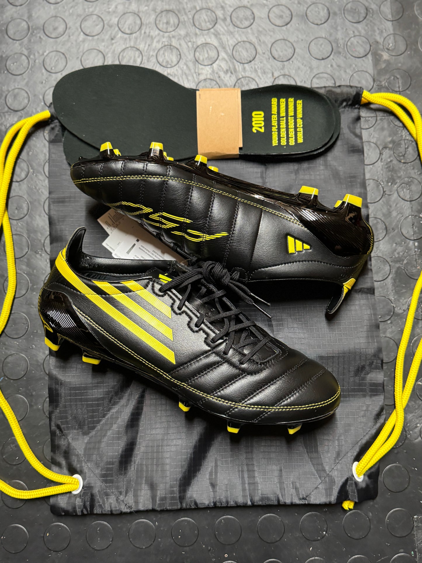 Adidas F50 Elite ‘2010’ Leather FG - Black / Yellow