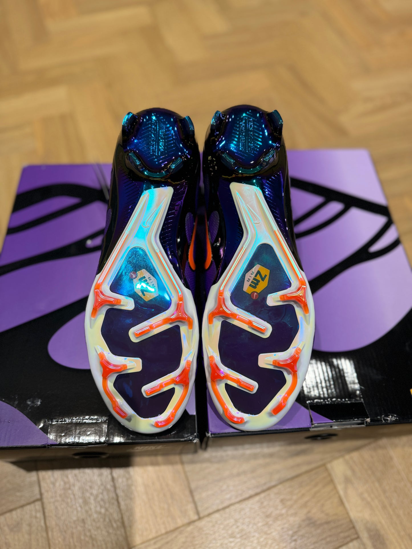 Nike Zoom Mercurial Superfly 9 Elite x Air Max Plus FG - Purple / Black