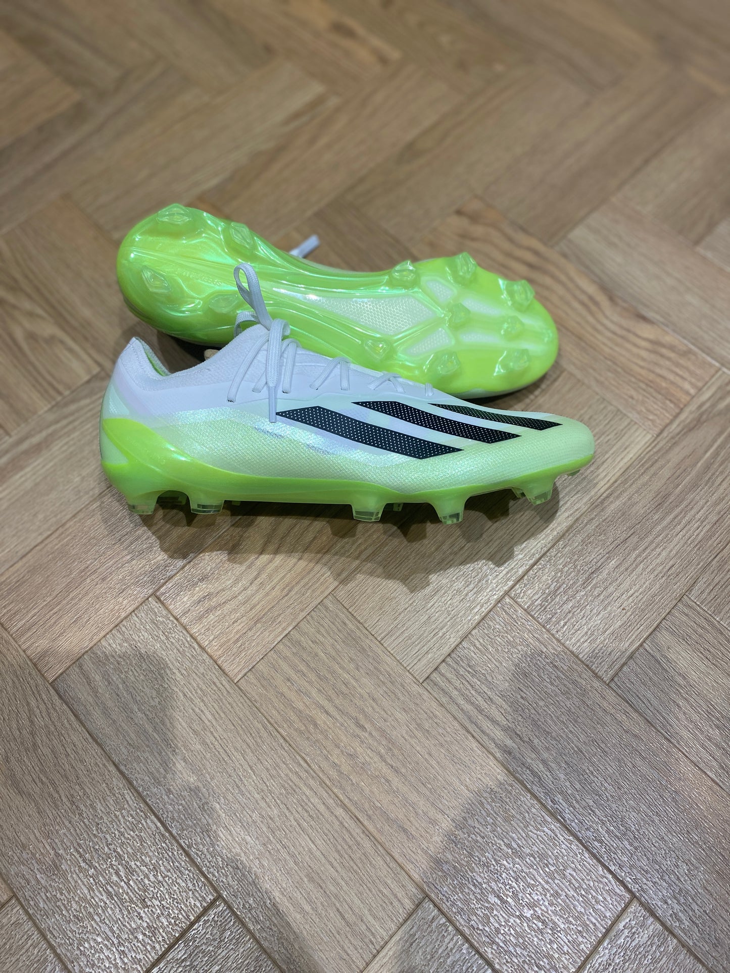 Adidas X Crazyfast.1 FG - White / Green