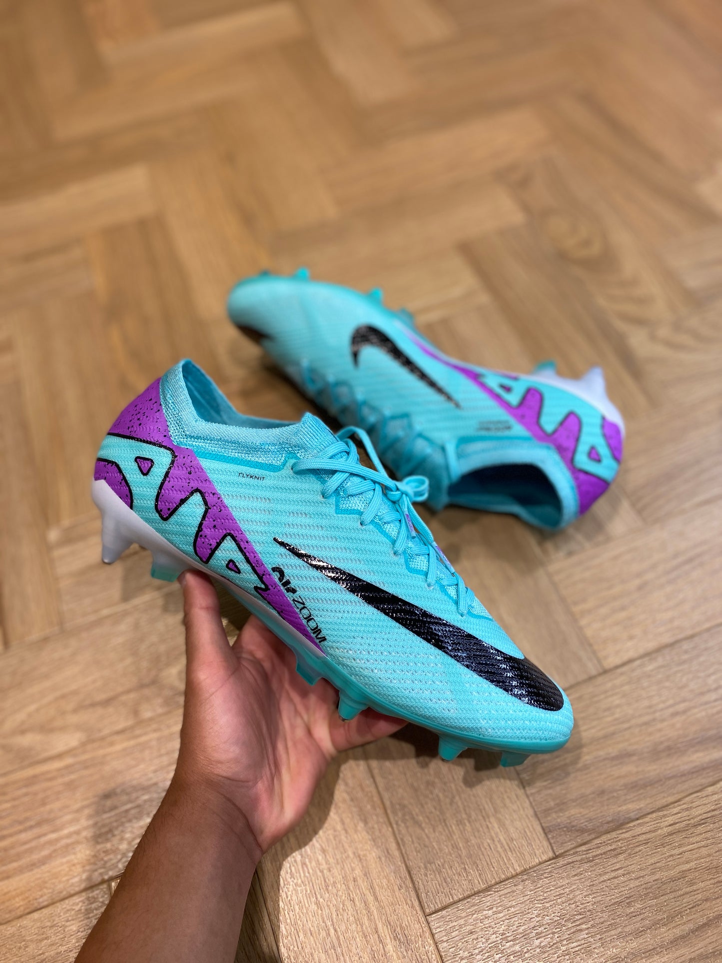 Nike Zoom Mercurial Vapor 15 Elite SG-Pro AC - Turquoise/ Purple