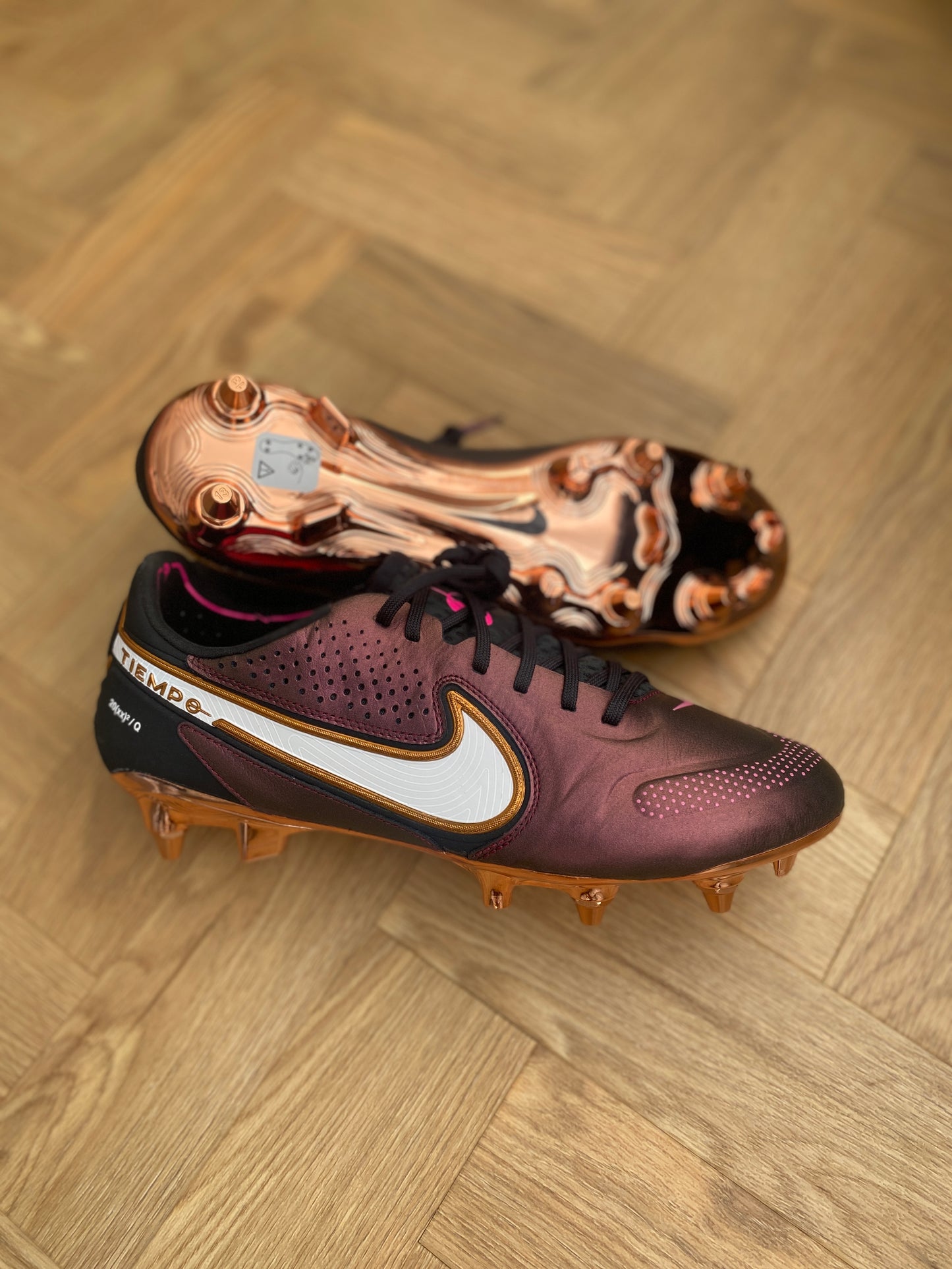 Nike Tiempo Legend 9 Elite SG-Pro - Burgandy / Gold