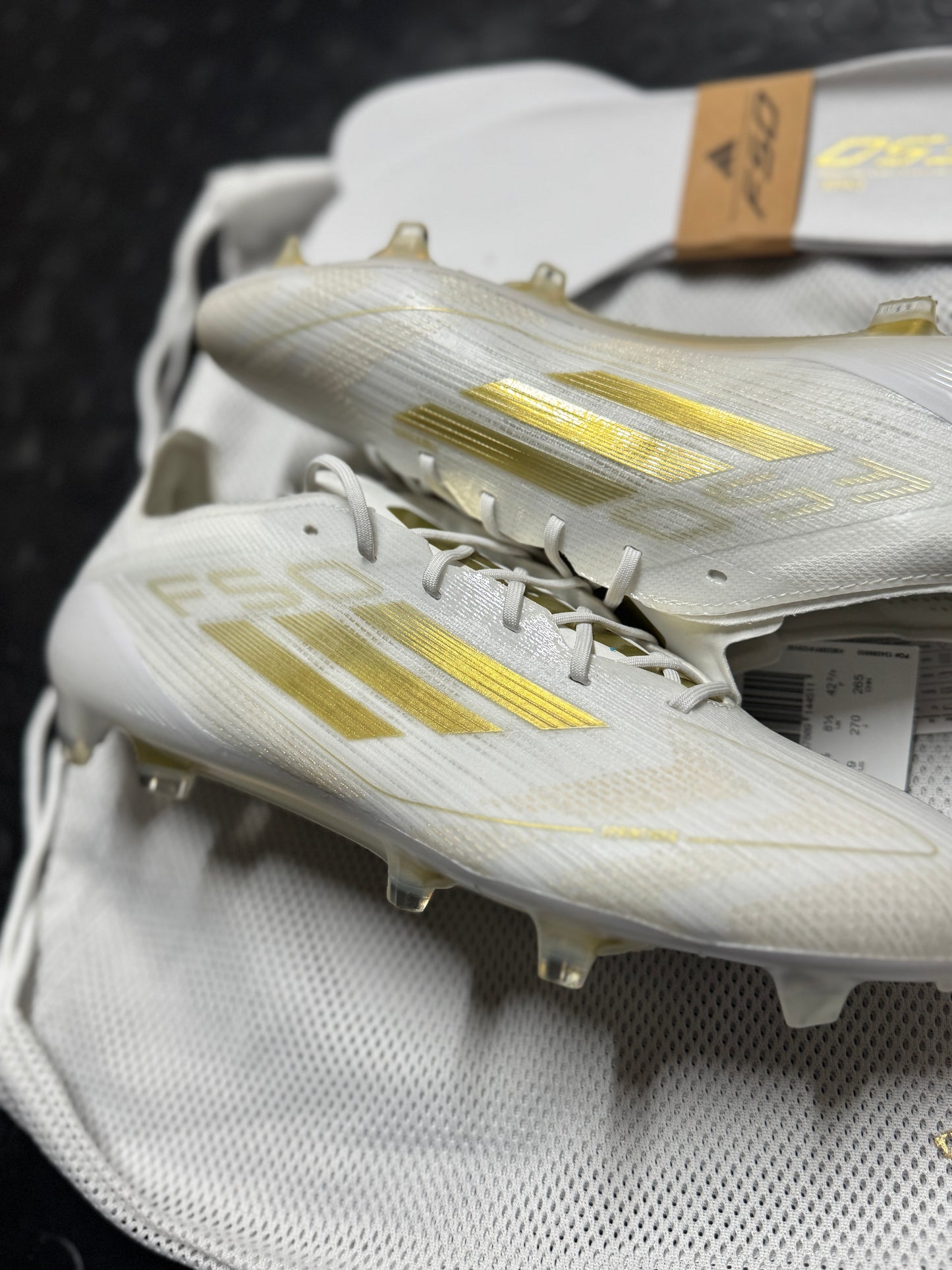 Adidas F50 Elite FG - White / Gold