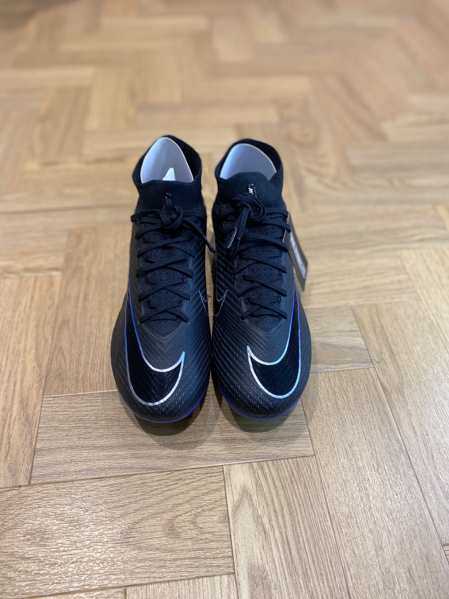 Nike Zoom Mercurial Superfly 9 Elite FG - Black / Blue