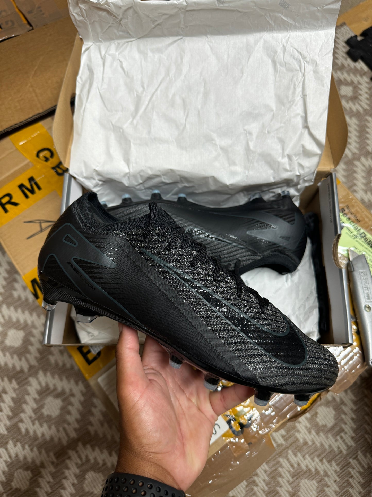 Nike Zoom Vapor 16 Elite AG - Black / Black