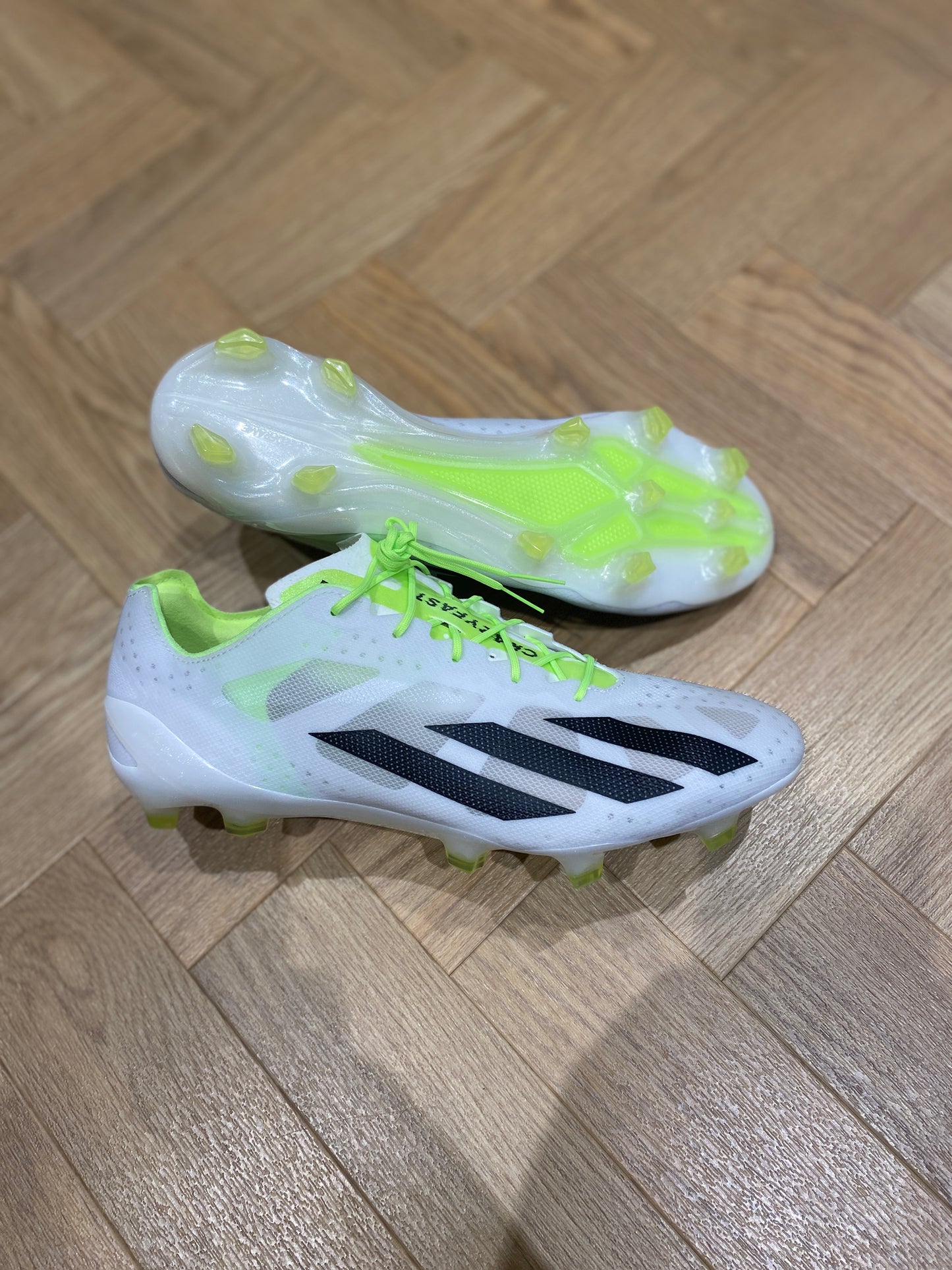 Adidas X Crazyfast+ FG - White / Green