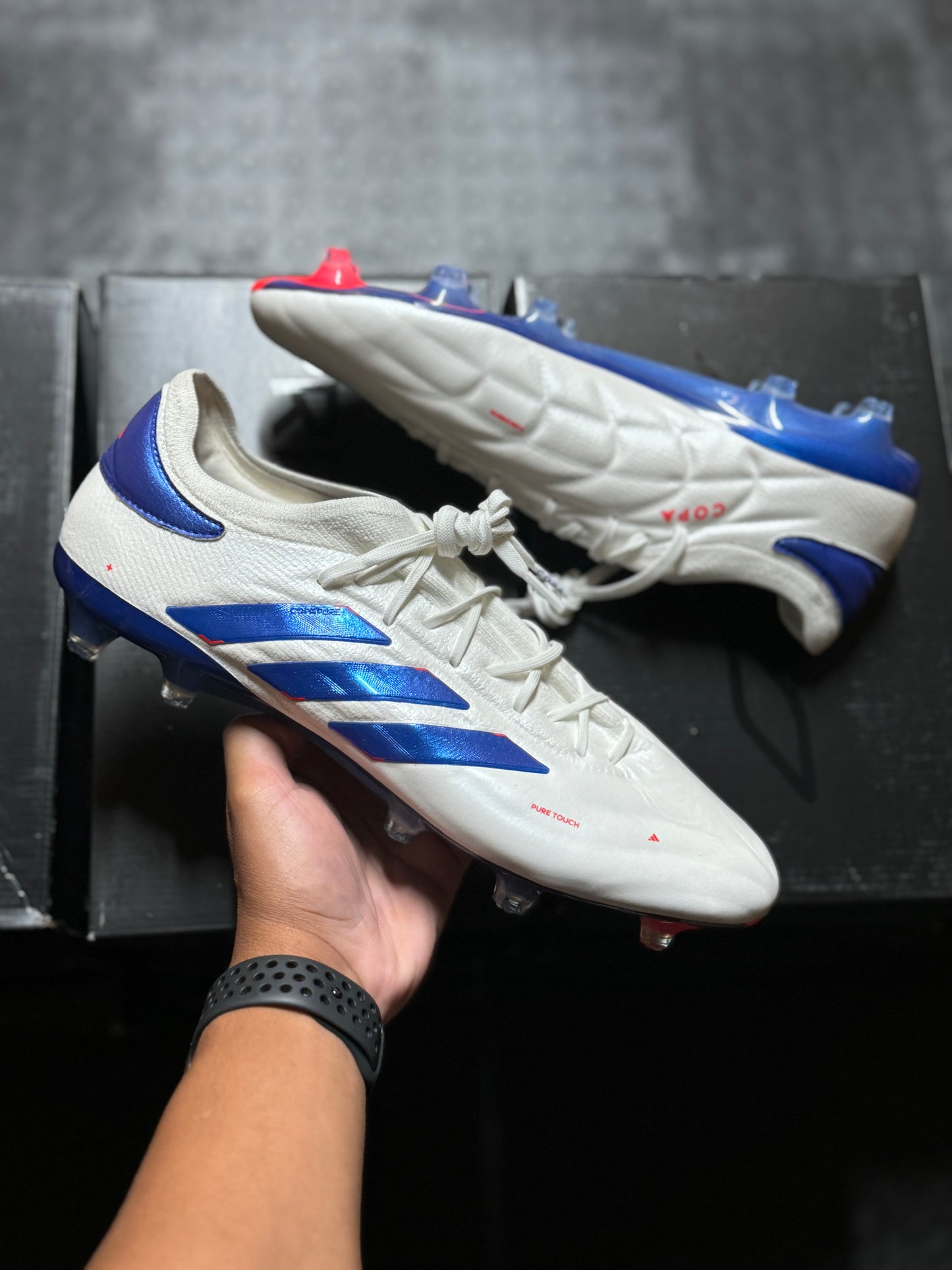 Adidas Copa 2 Pure Elite KT FG - White / Blue