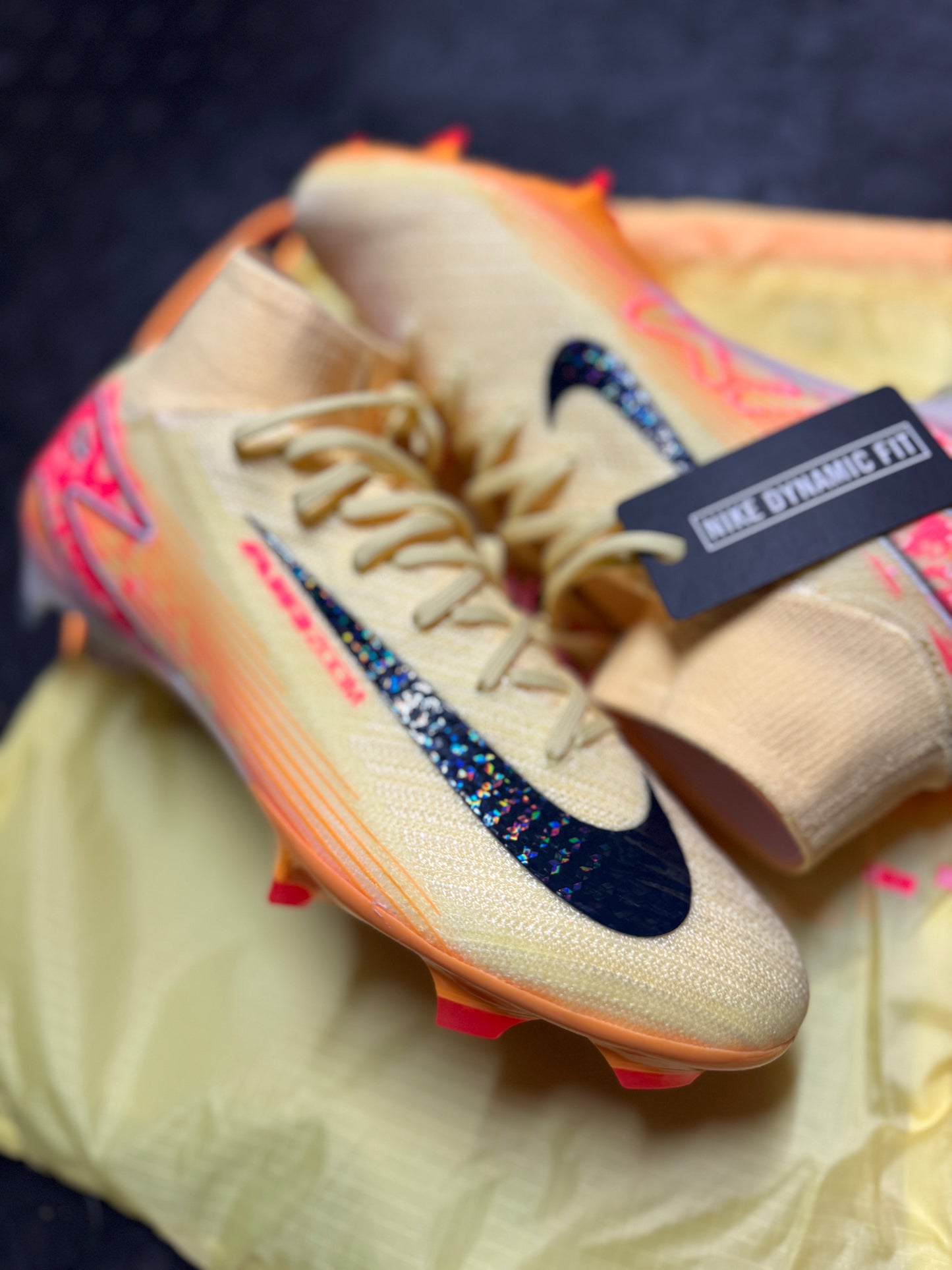 Nike Zoom Mercurial Superfly 10 Elite ‘KM’ FG - Yellow / Red