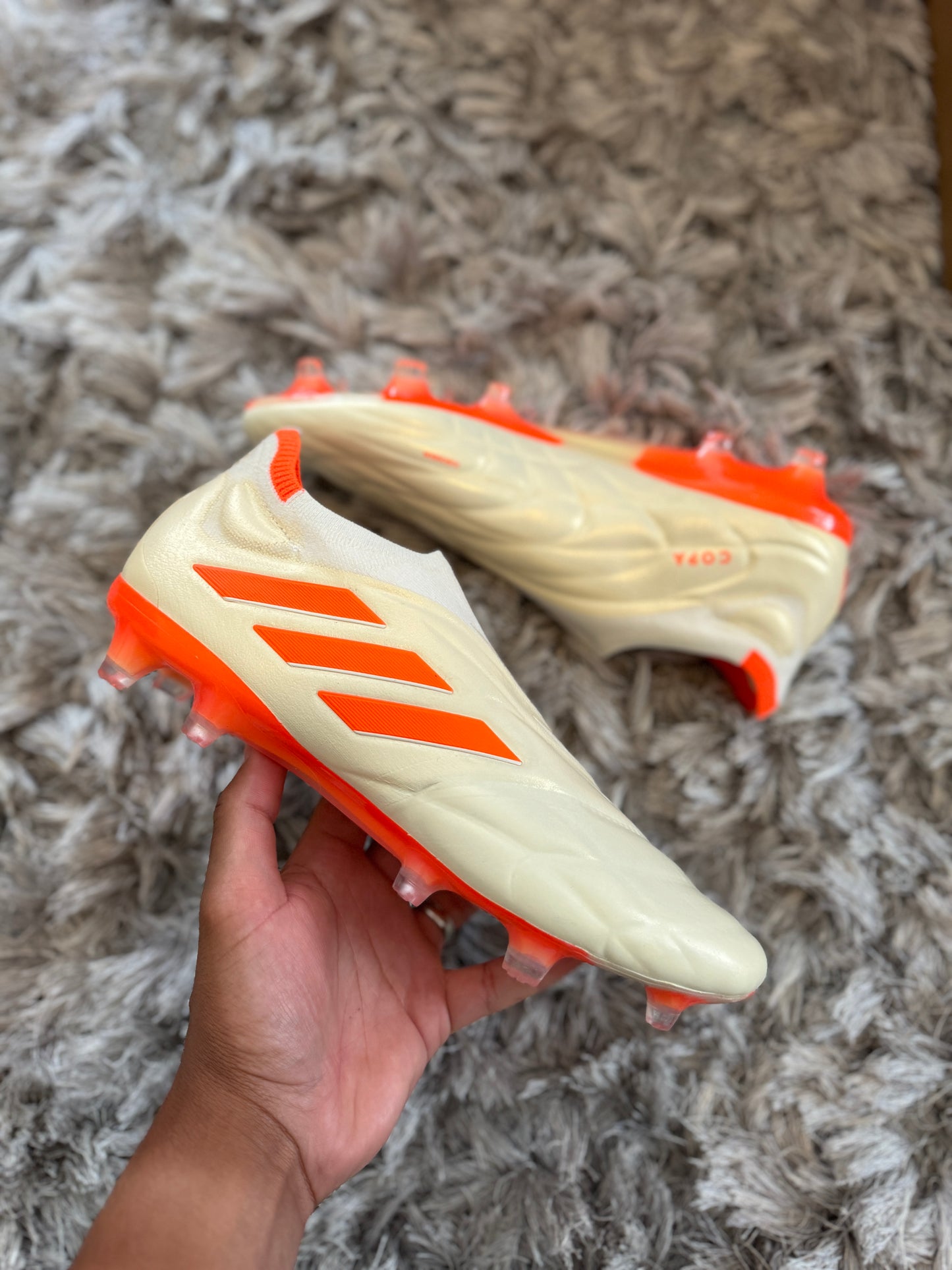 Adidas Copa Pure + FG - Cream / Orange