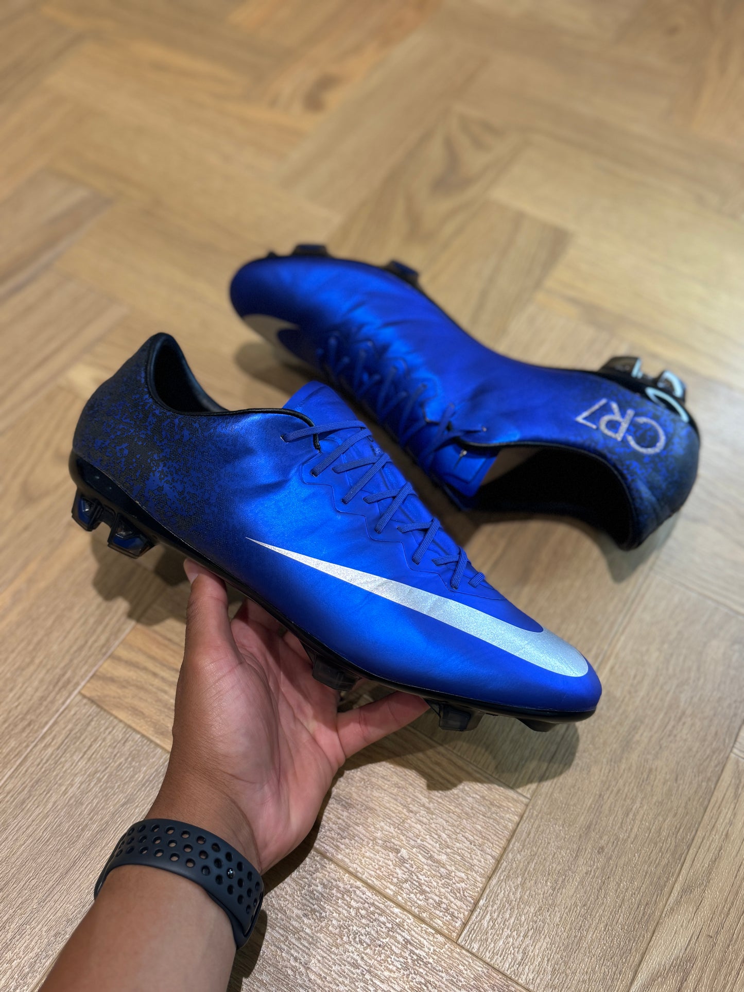 Nike Mercurial Vapor X FG 'CR7' - Blue / Silver