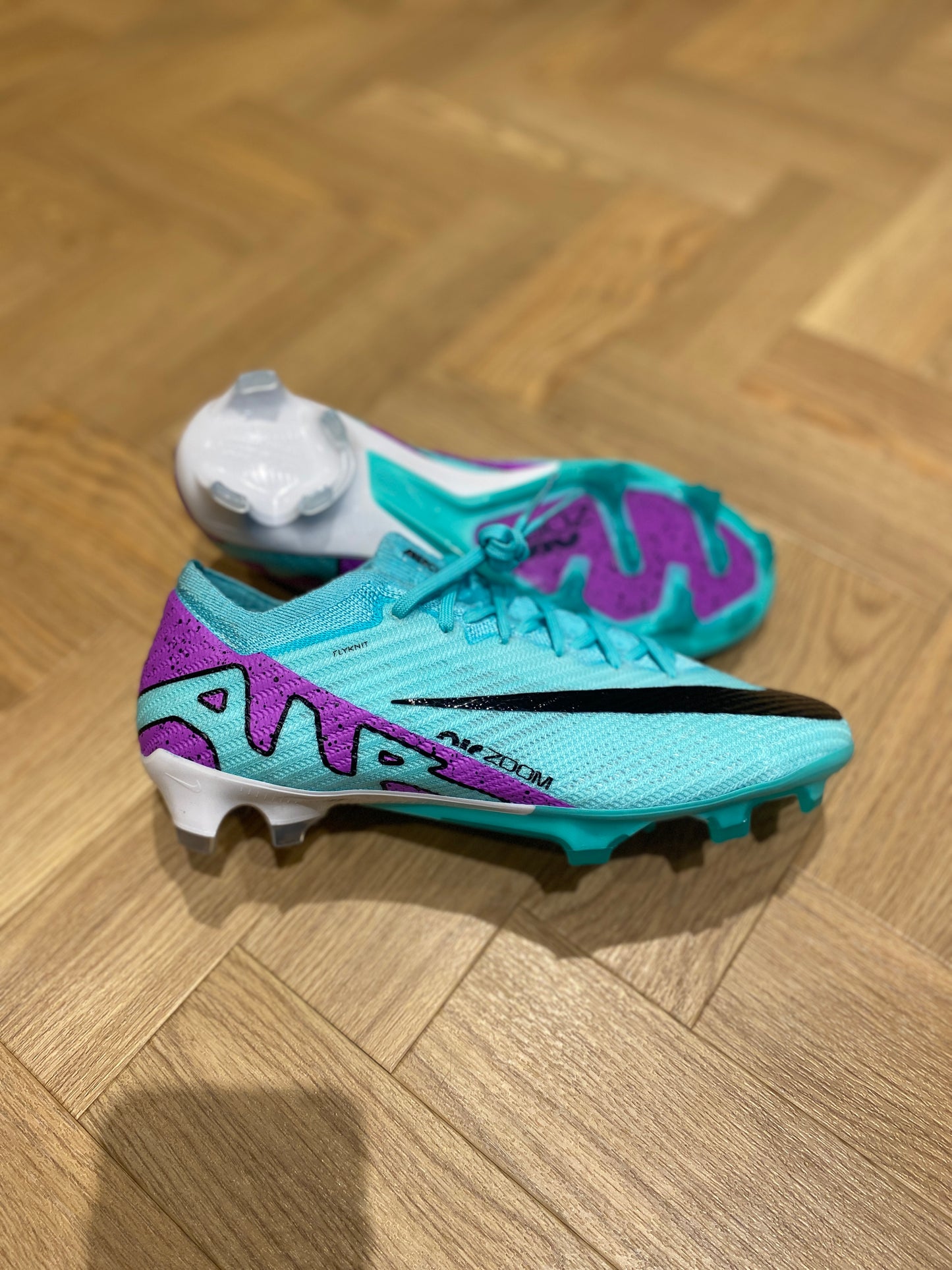 Nike Zoom Mercurial Vapor 15 Elite FG - Turquoise/ Purple