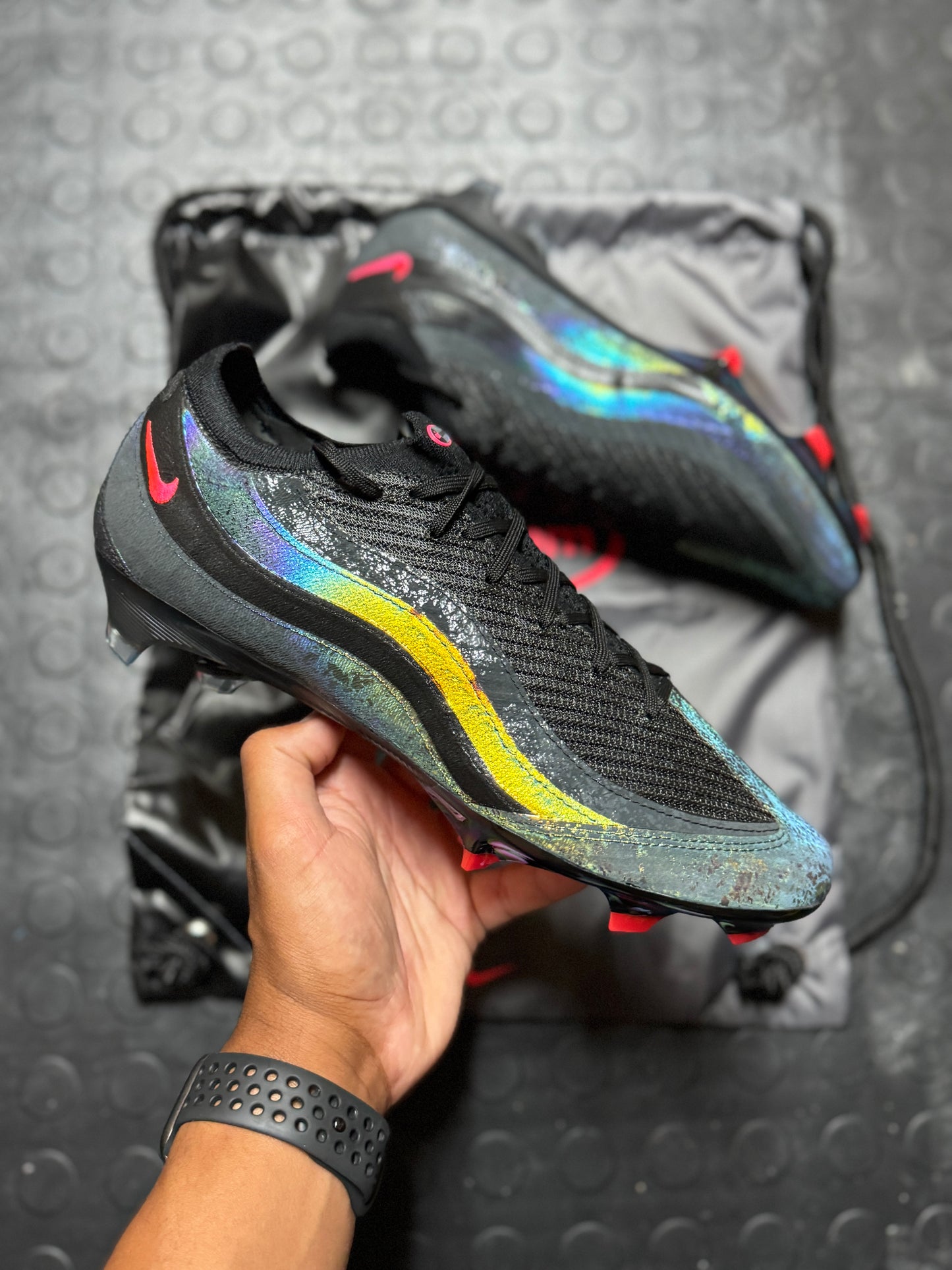 Nike Zoom Vapor 16 Elite x Air Max 95 SE FG - Black / Solar Red