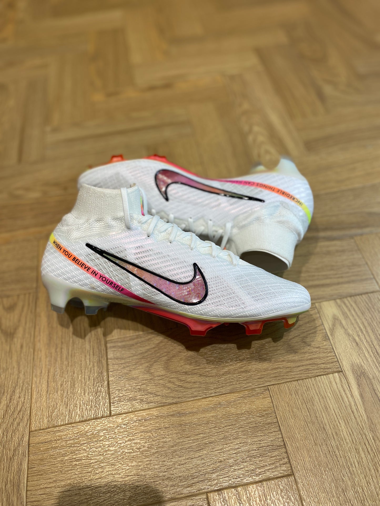 Nike Zoom Mercurial Superfly 9 Elite ‘MR’ FG - White / Multi