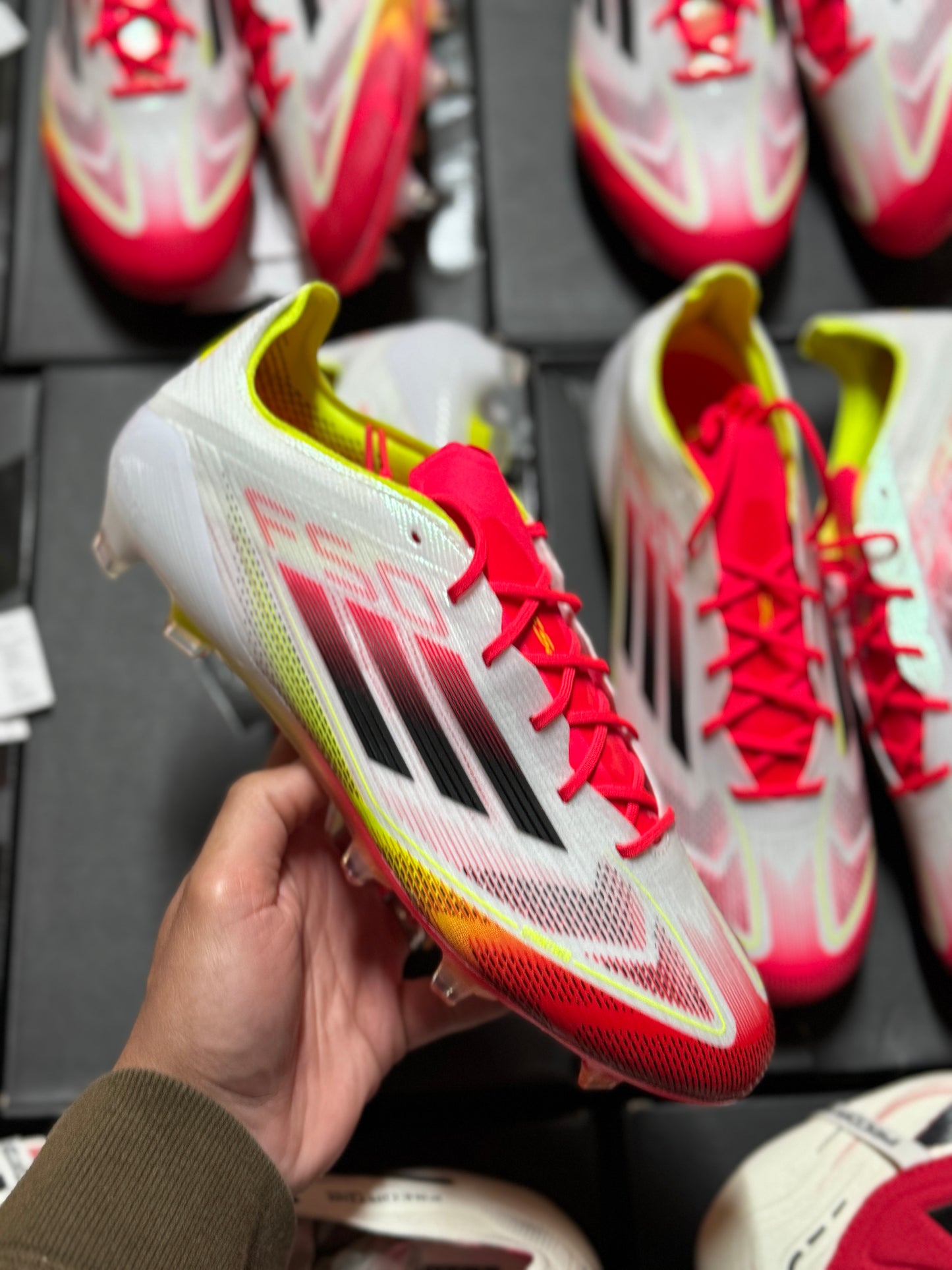 Adidas F50 Elite FG - White / Red