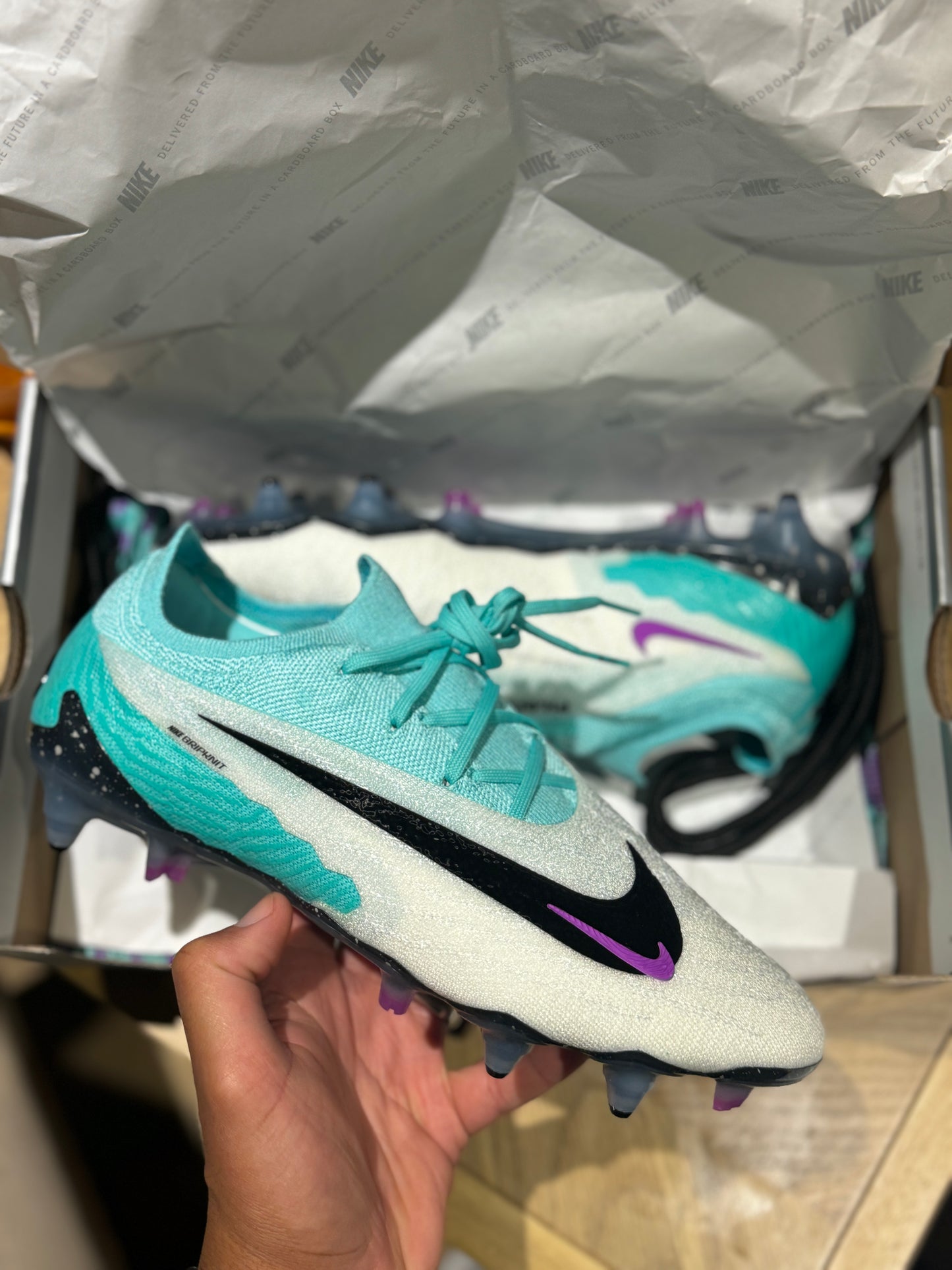 Nike Phantom GX Elite SG-Pro AC - Turquoise / Purple