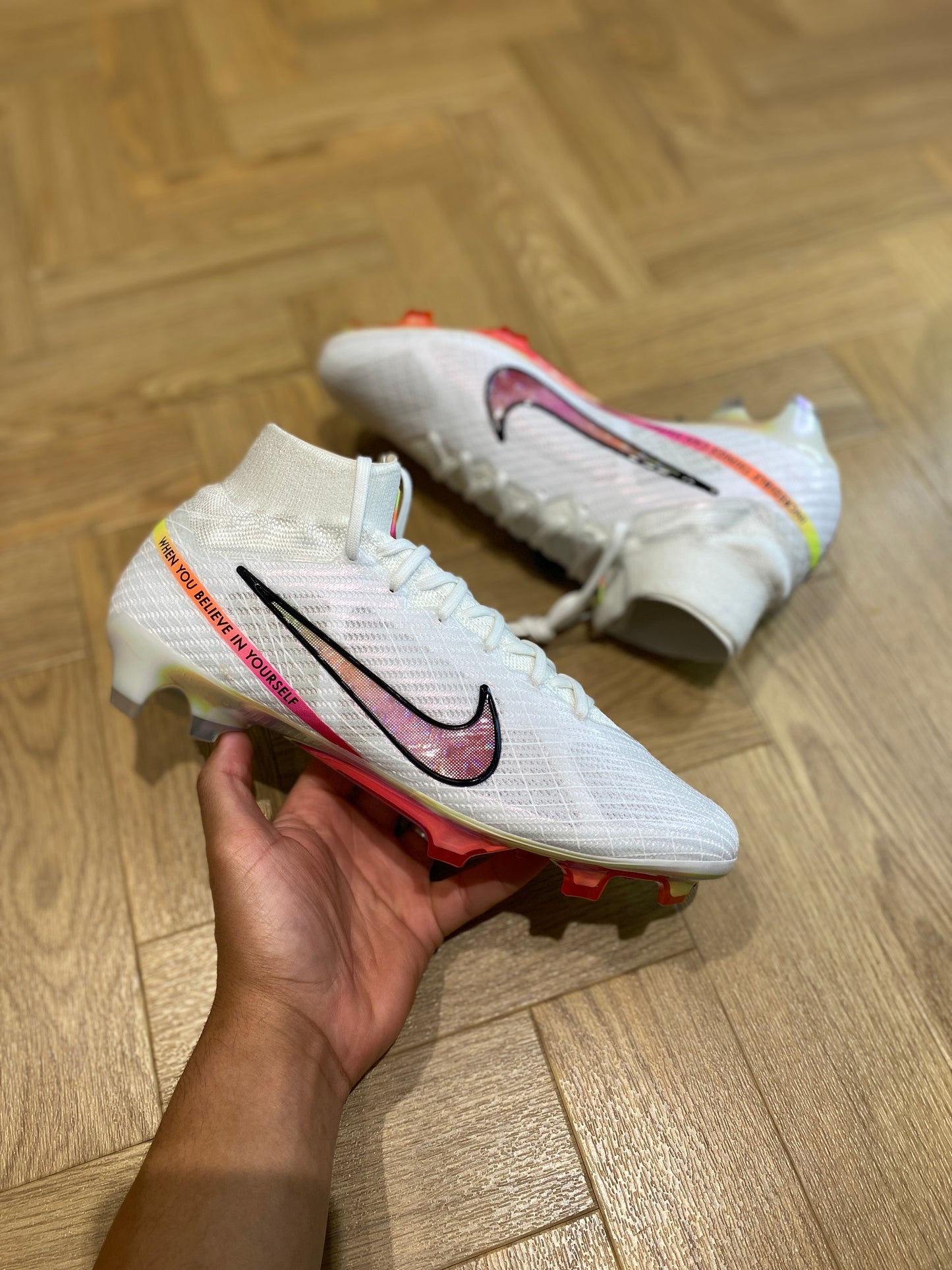 Nike Zoom Mercurial Superfly 9 Elite ‘MR’ FG - White / Multi