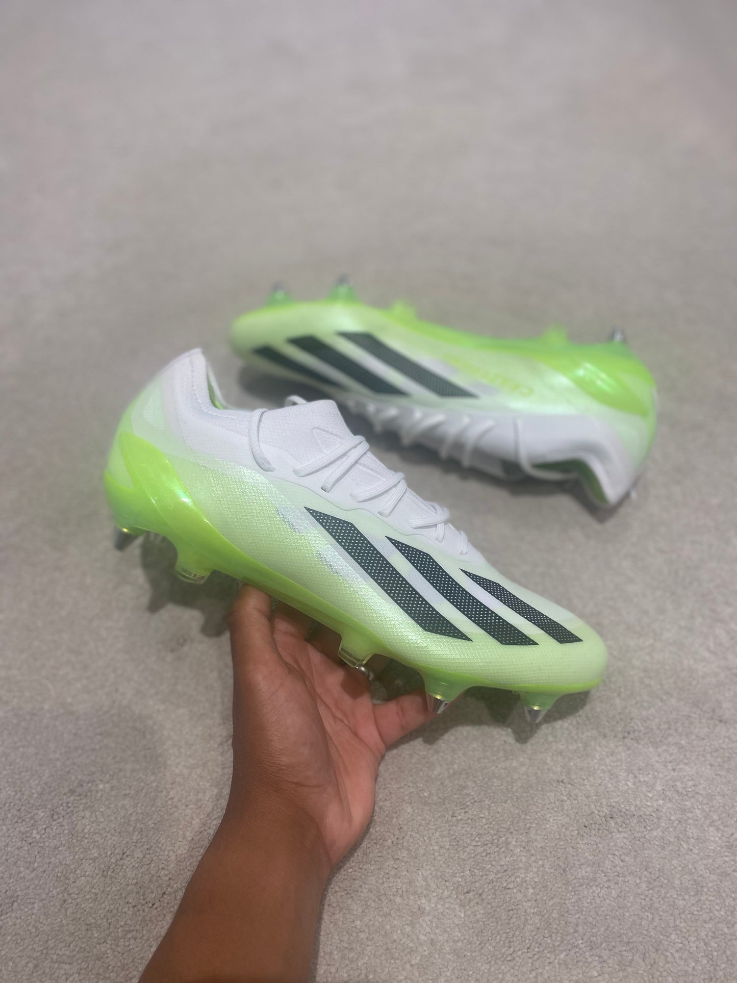 Adidas X Crazyfast.1 SG - White / Green