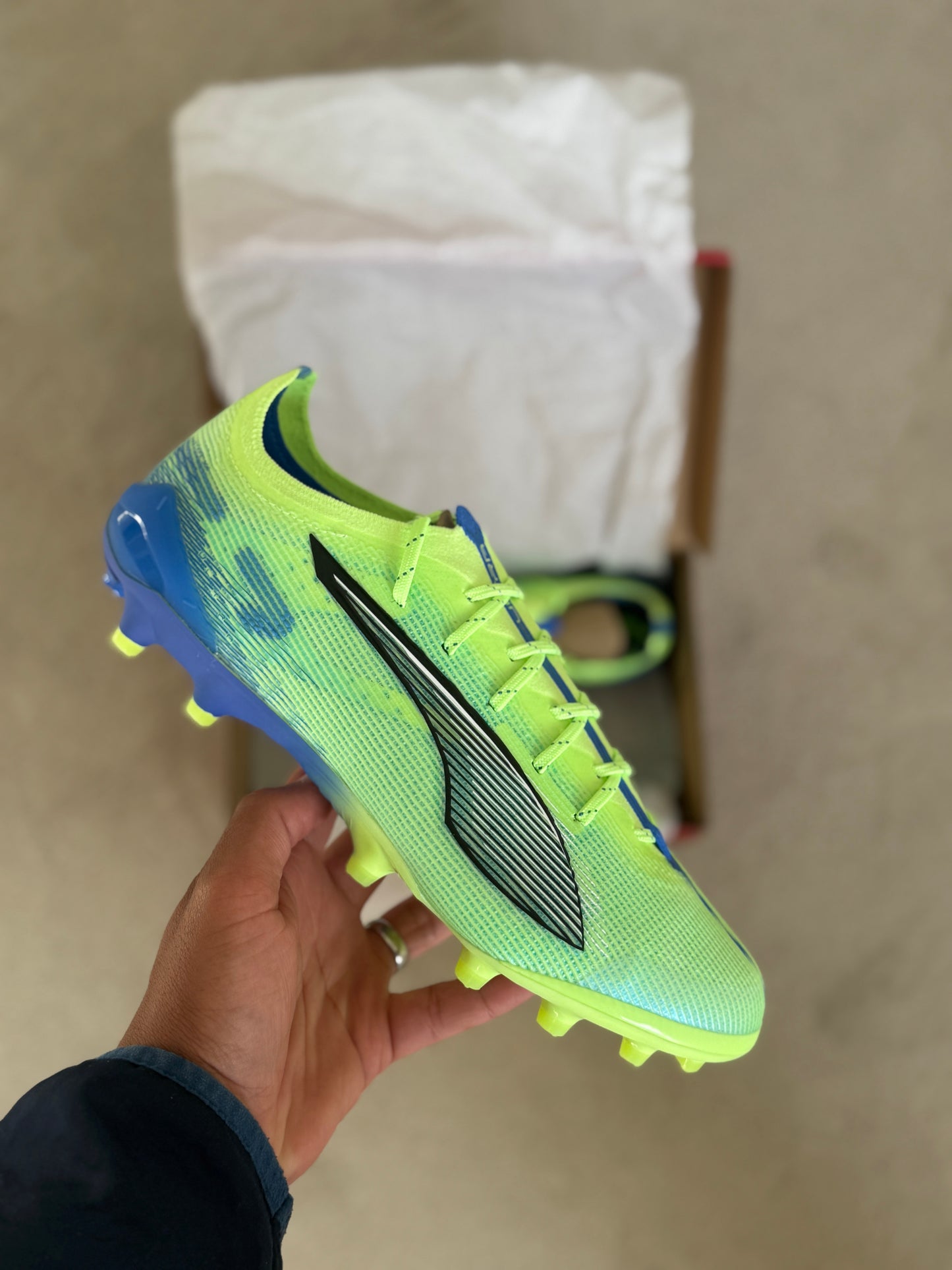 Puma Ultra 5 Ultimate AG - Yellow / Blue