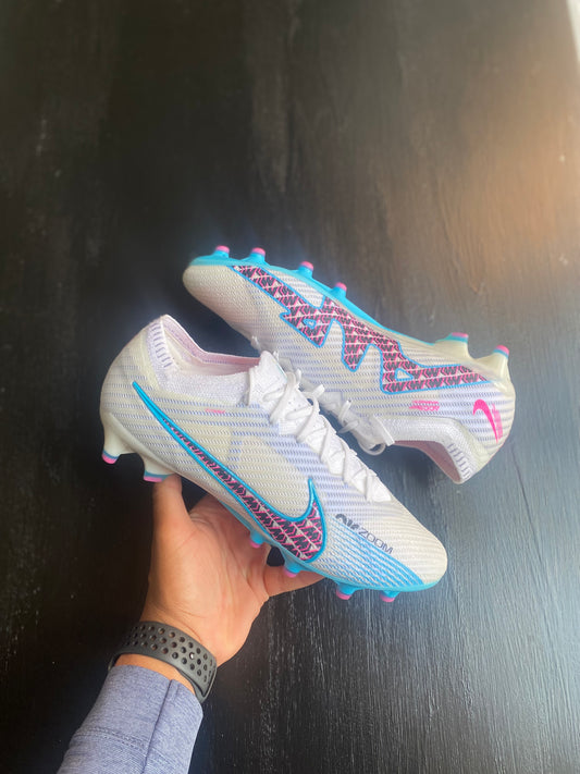 Nike Zoom Vapor 15 Elite AG - White / Blue