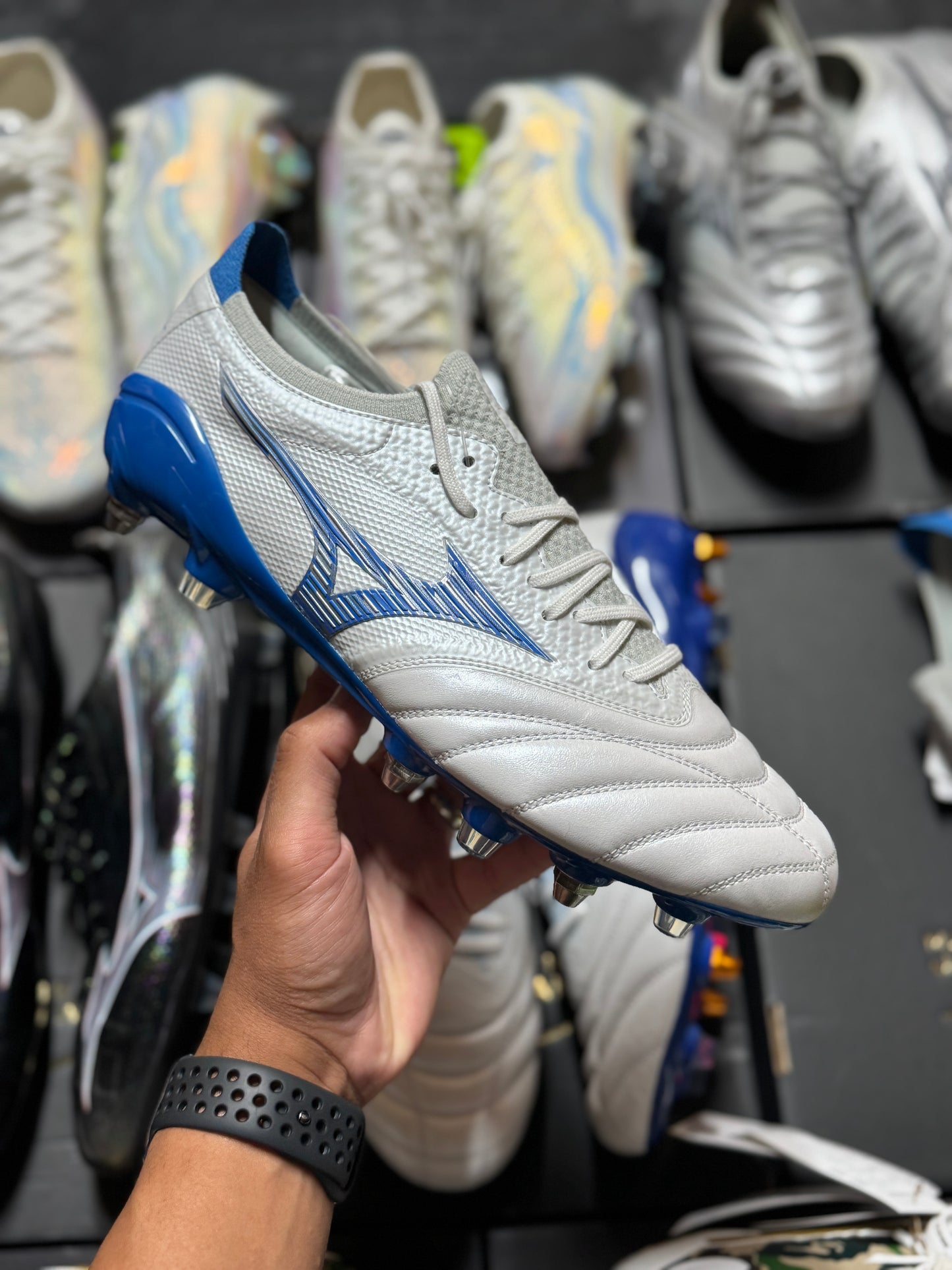 Mizuno Morelia Neo Beta 4 Elite MIJ - White / Blue