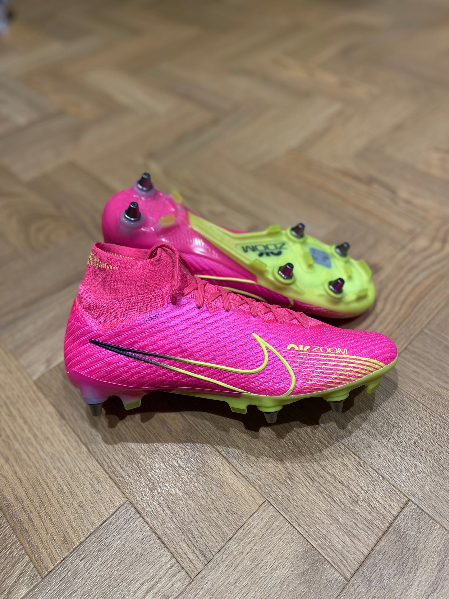 Nike Zoom Mercurial Superfly 9 Elite SG-Pro - Pink / Yellow