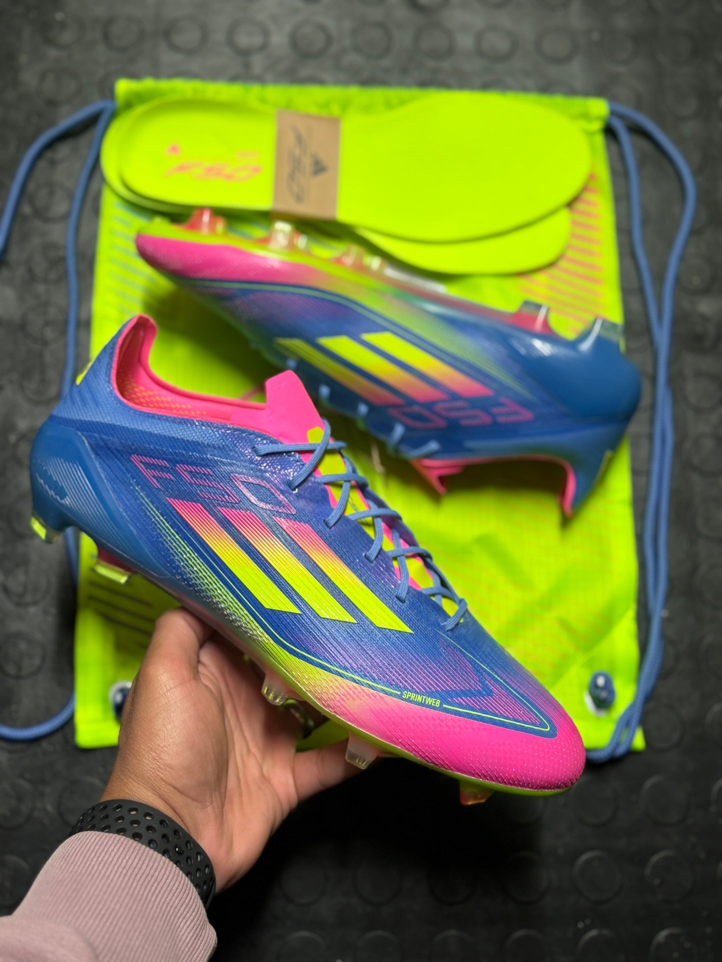 Adidas F50 LL Elite FG - Blue / Pink