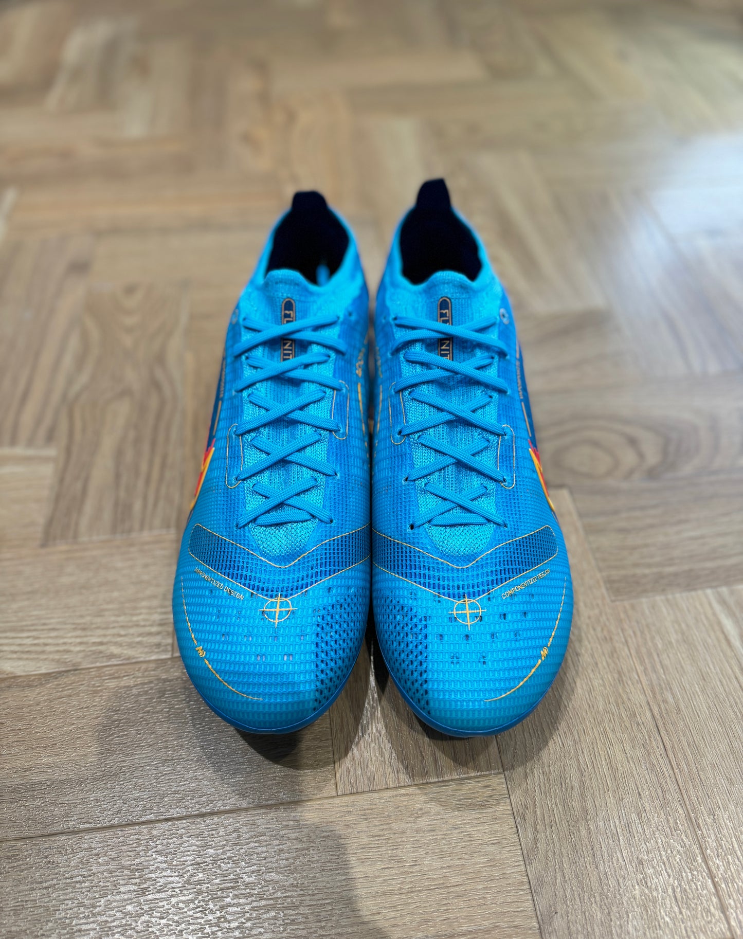 Nike Mercurial Vapor 14 Elite SG - Blue / Yellow