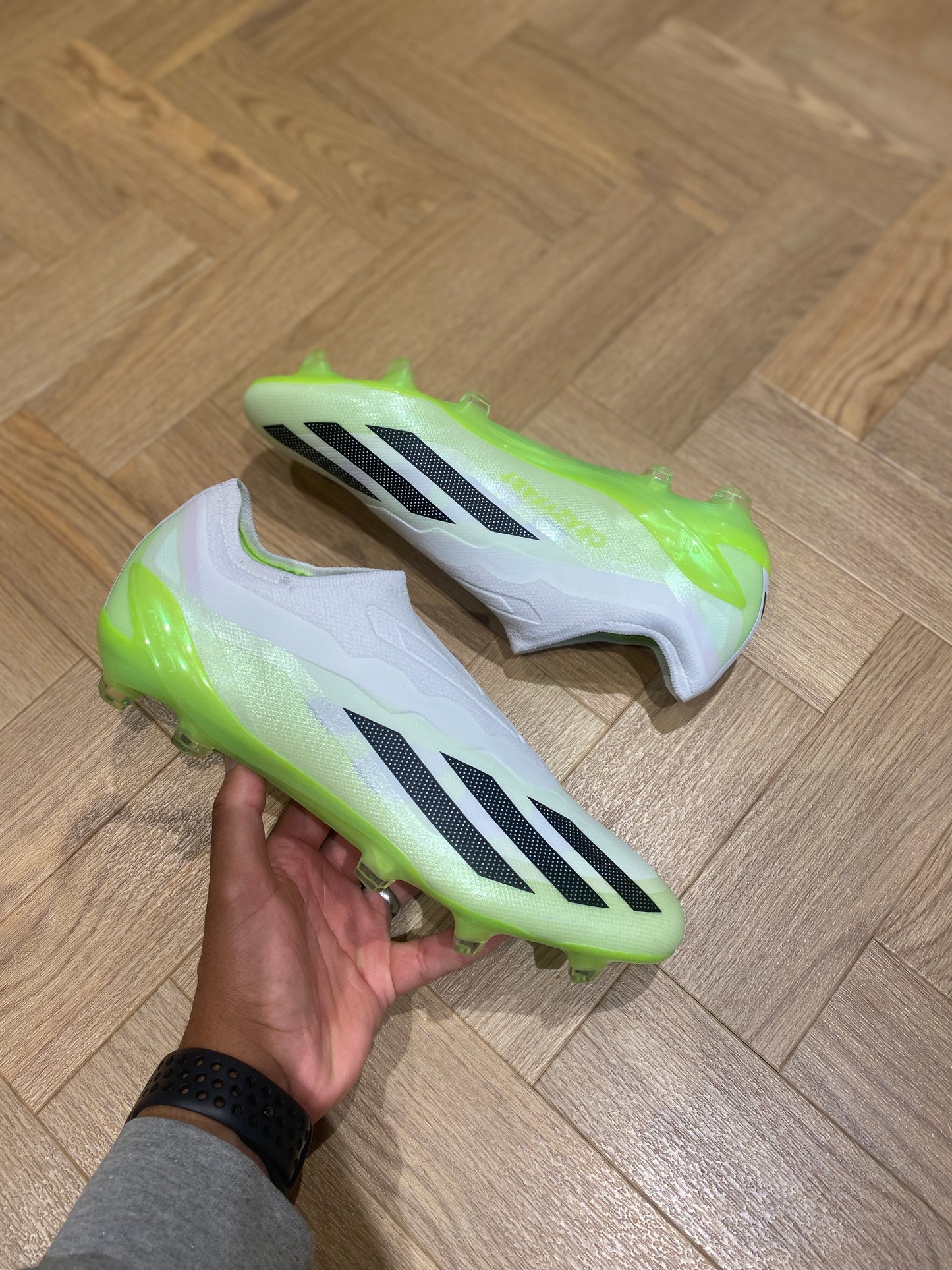 Adidas X Crazyfast.1 LL FG - White / Green
