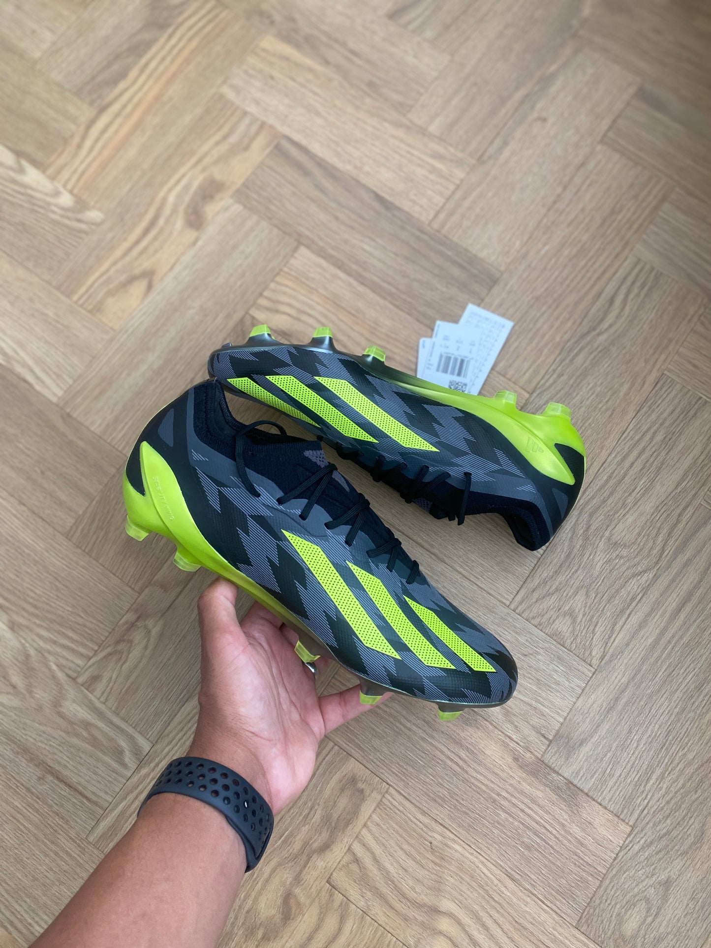 Adidas X Crazyfast.1 FG - Black / Green