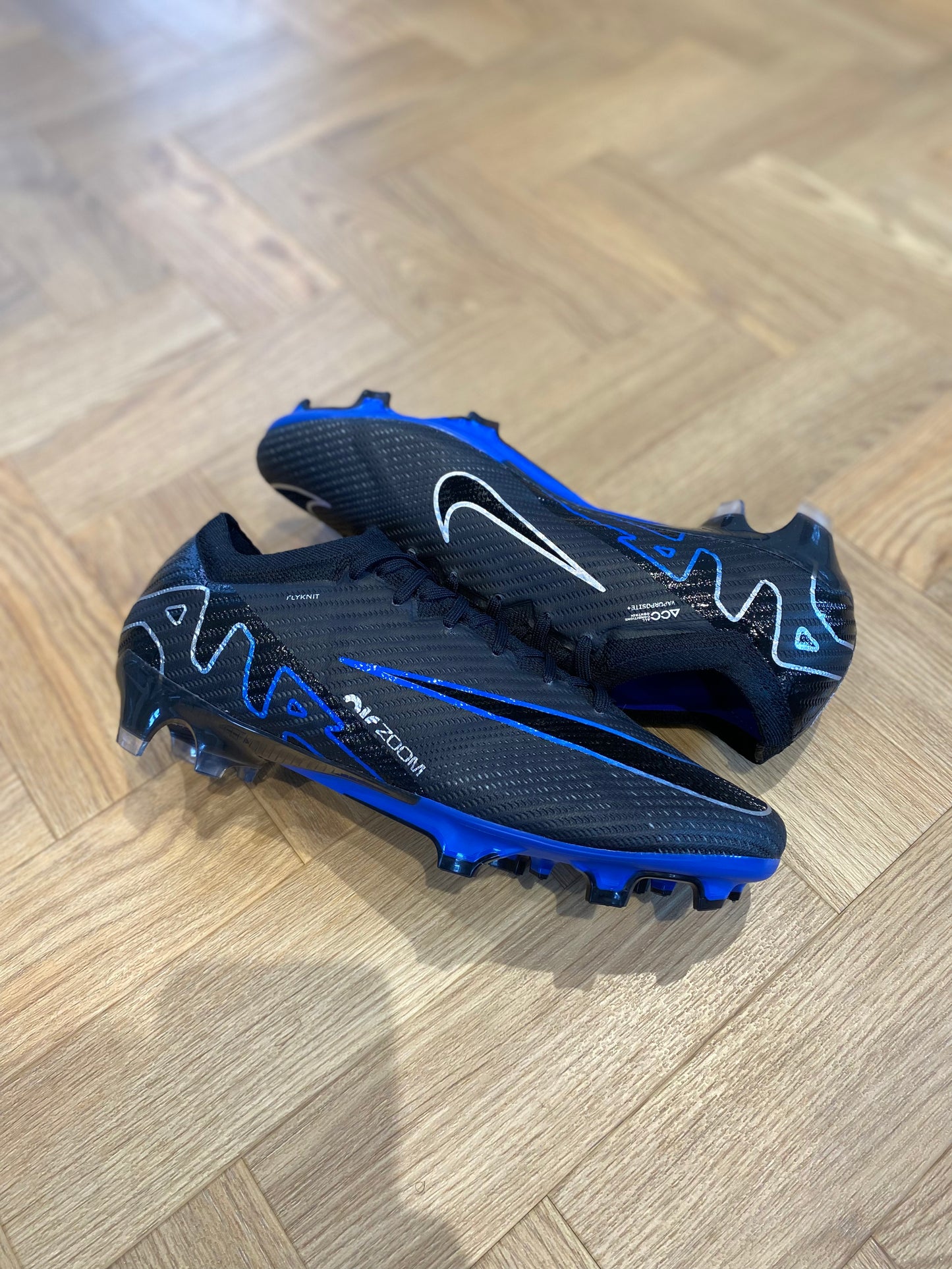 Nike Zoom Mercurial Vapor 15 Elite FG - Black / Blue