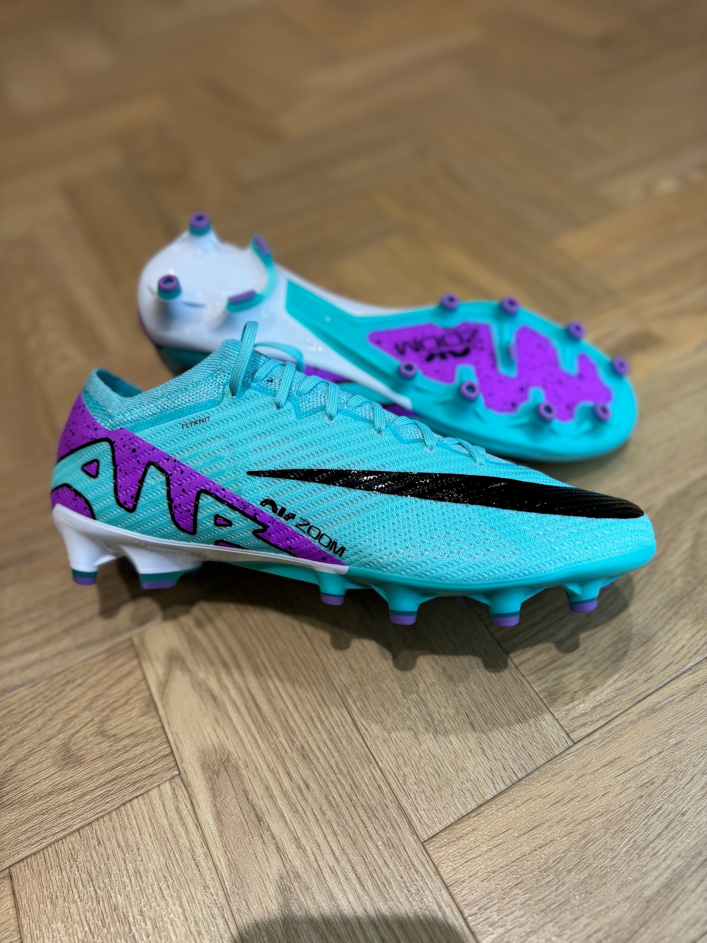 Nike Zoom Mercurial Vapoe 15 Elite AG - Turquoise/ Purple