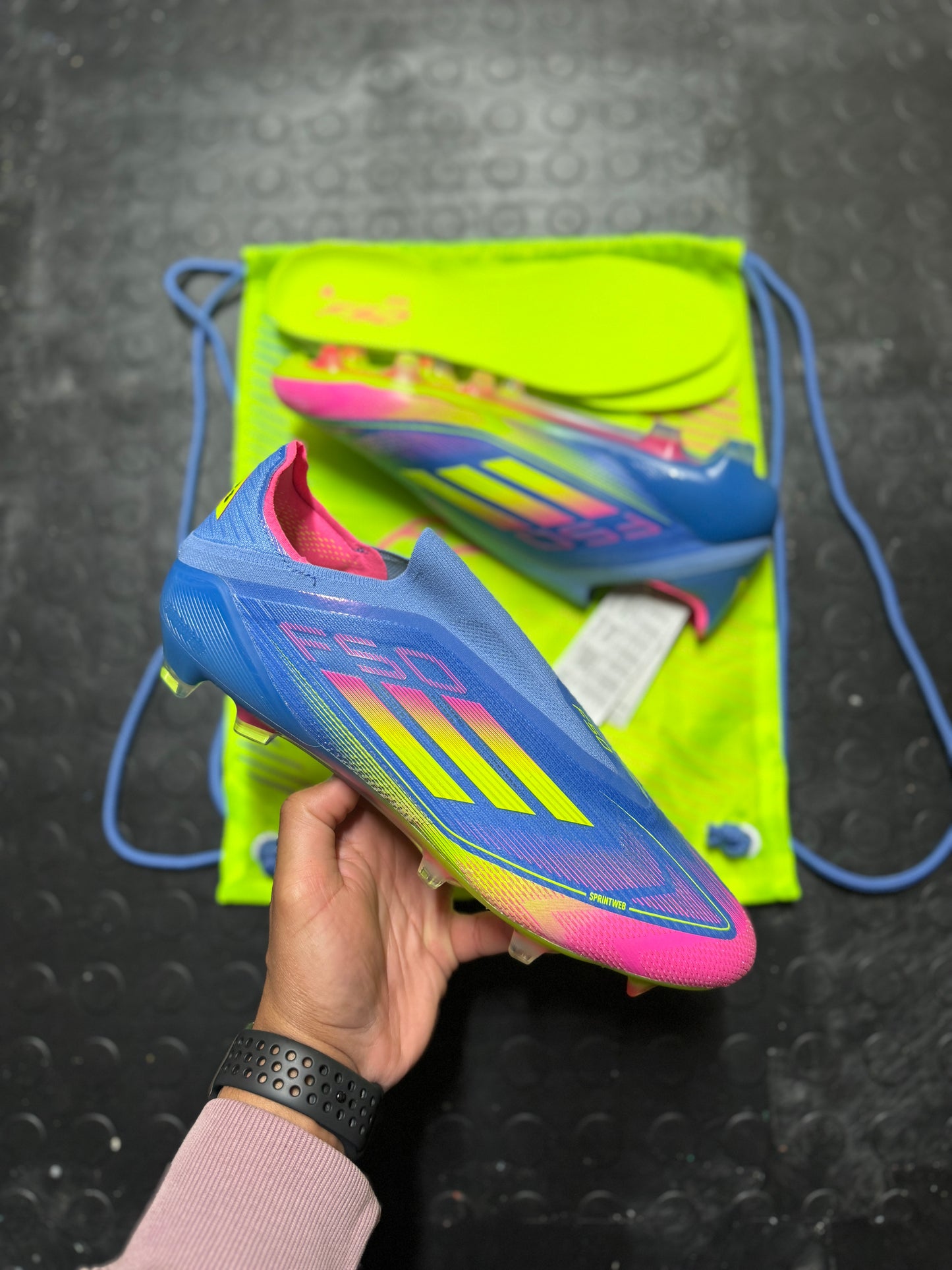 Adidas F50 Elite LL FG - Blue / Pink