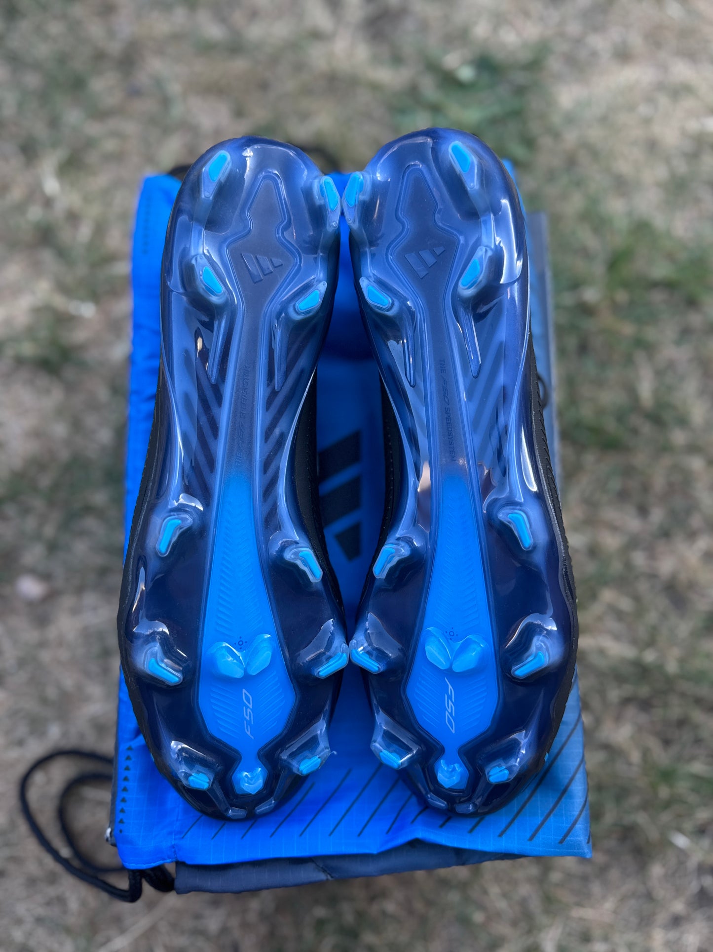 Adidas F50 Hyperfast Elite FG - Black / Blue
