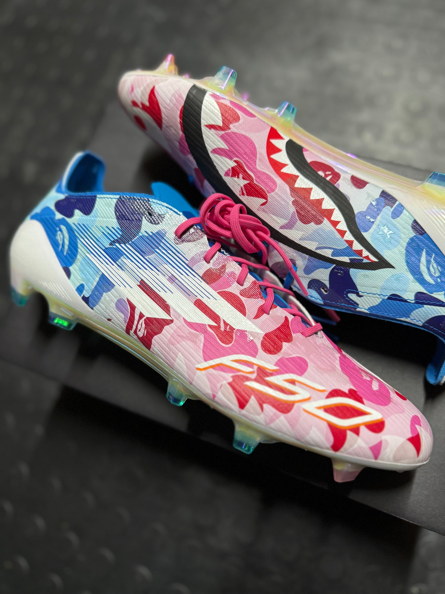 Adidas F50 Elite FG X Bape - Pink / Blue