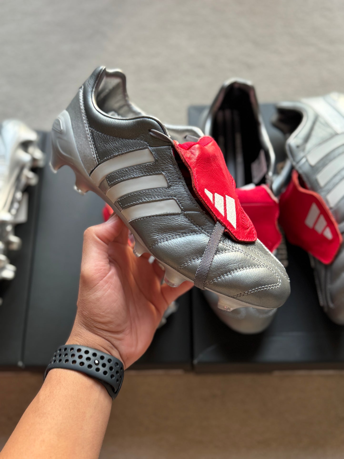 Adidas Predator Mania MIG FG - Gun Metal / Red