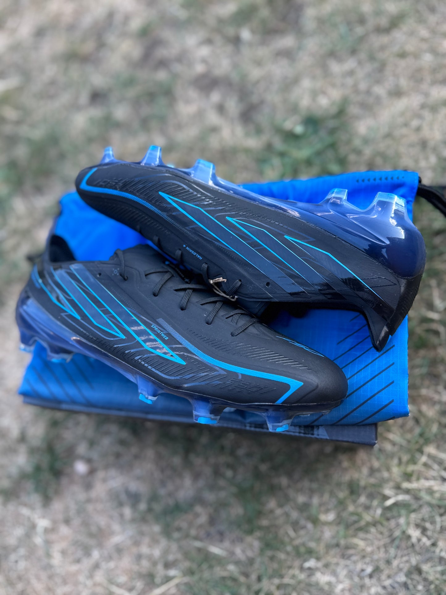 Adidas F50 Hyperfast Elite FG - Black / Blue