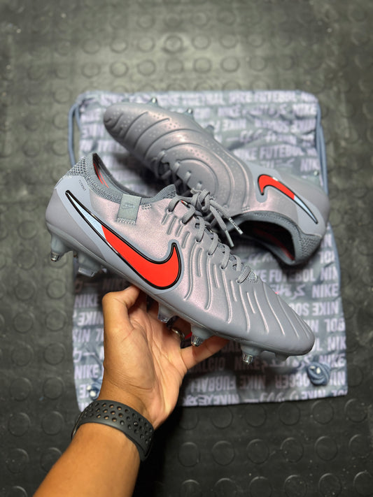 Nike Tiempo Legend 10 Elite SG-AC - Grey / Orange