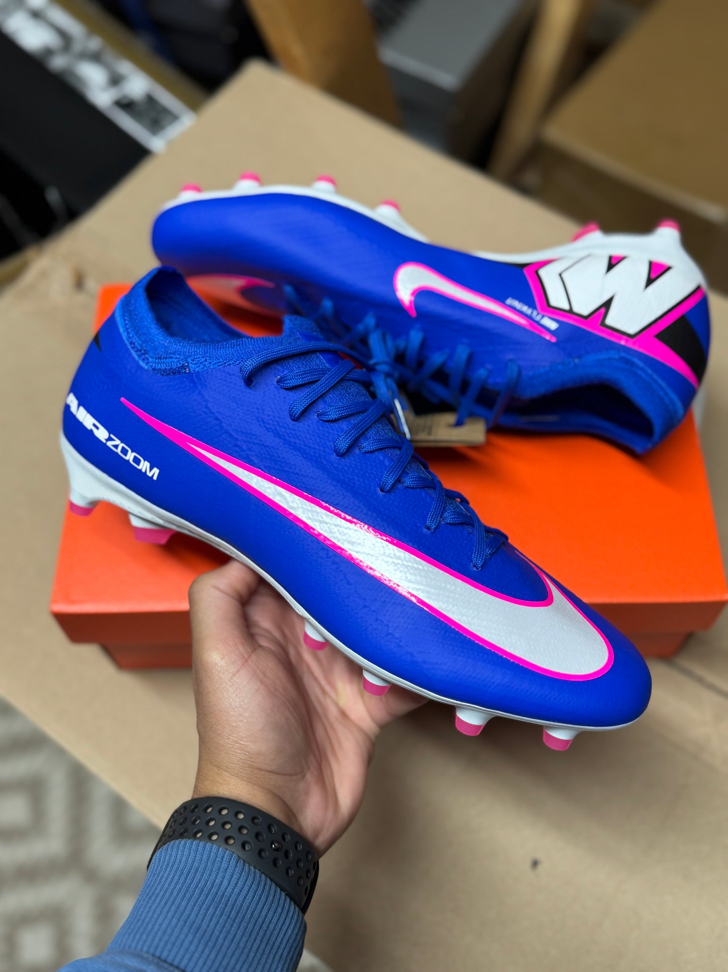 Nike Mercurial Vapor 16 Pro AG - Blue / White